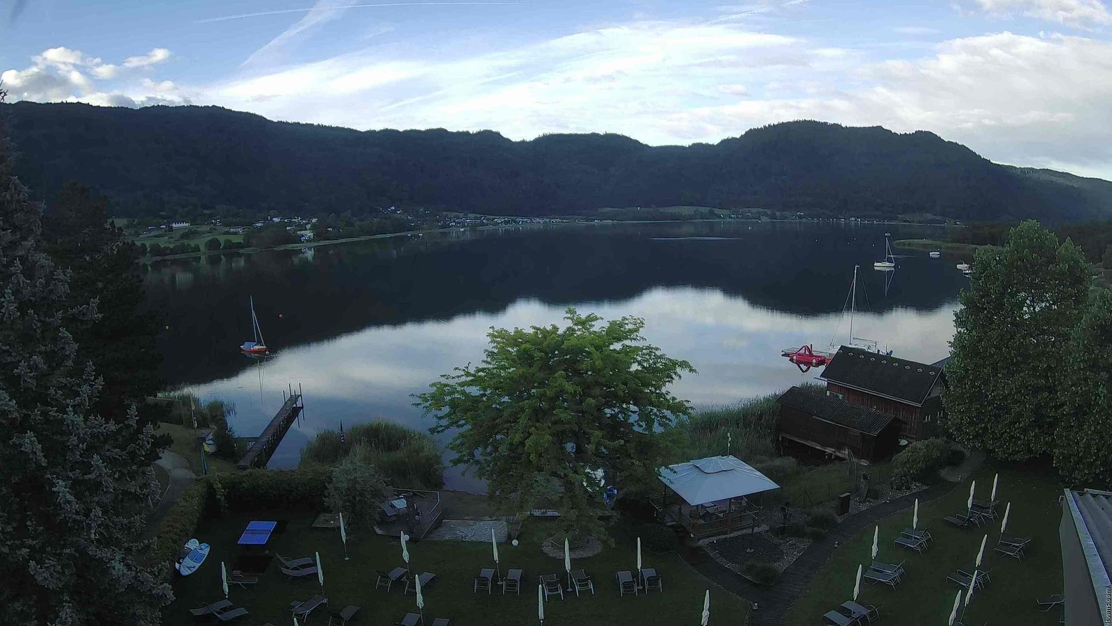 Archiv Foto Webcam Ossiacher See: Ausblick vom Hotel Seerose