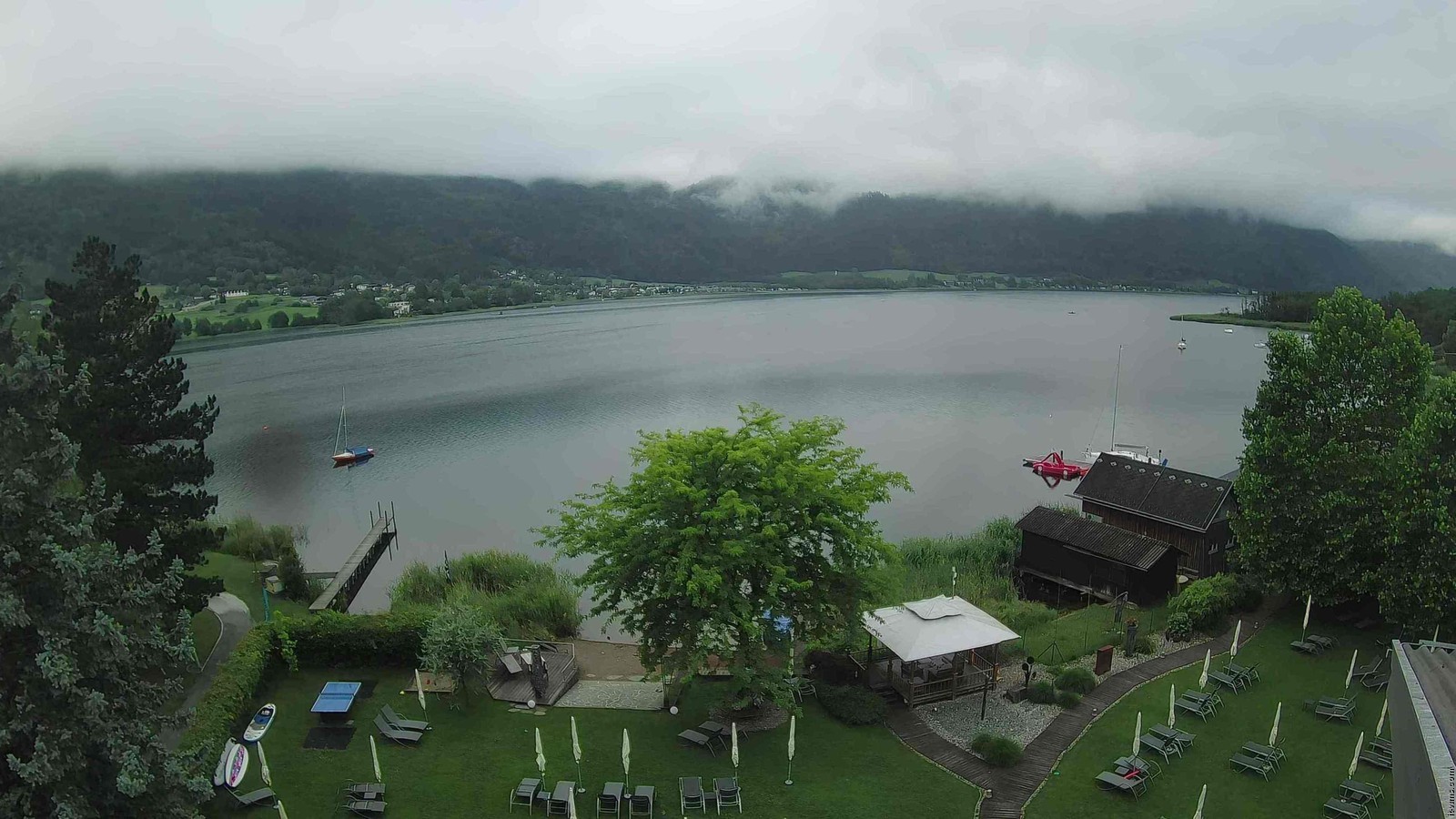 Archiv Foto Webcam Ossiacher See: Ausblick vom Hotel Seerose