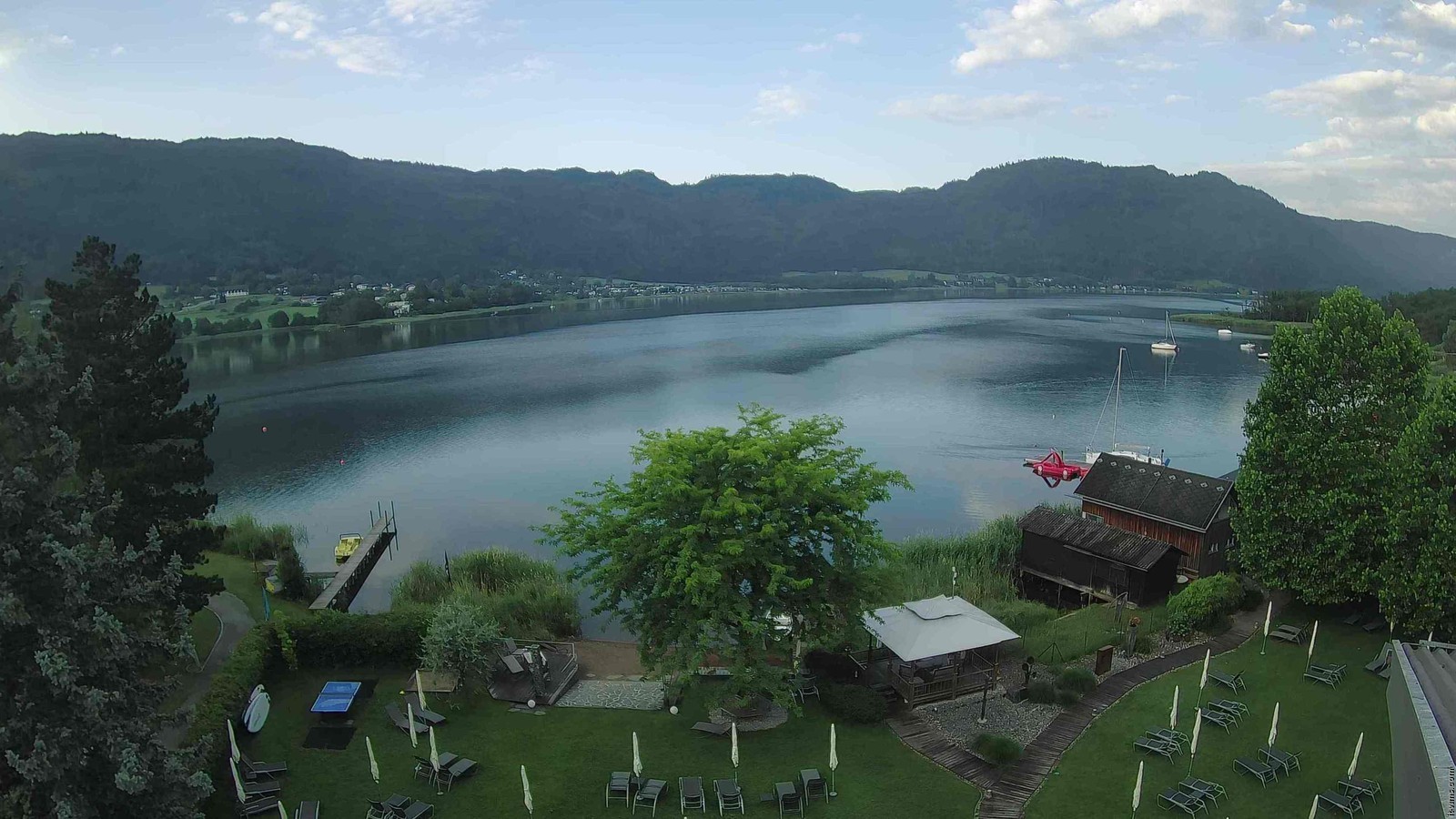 Archiv Foto Webcam Ossiacher See: Ausblick vom Hotel Seerose