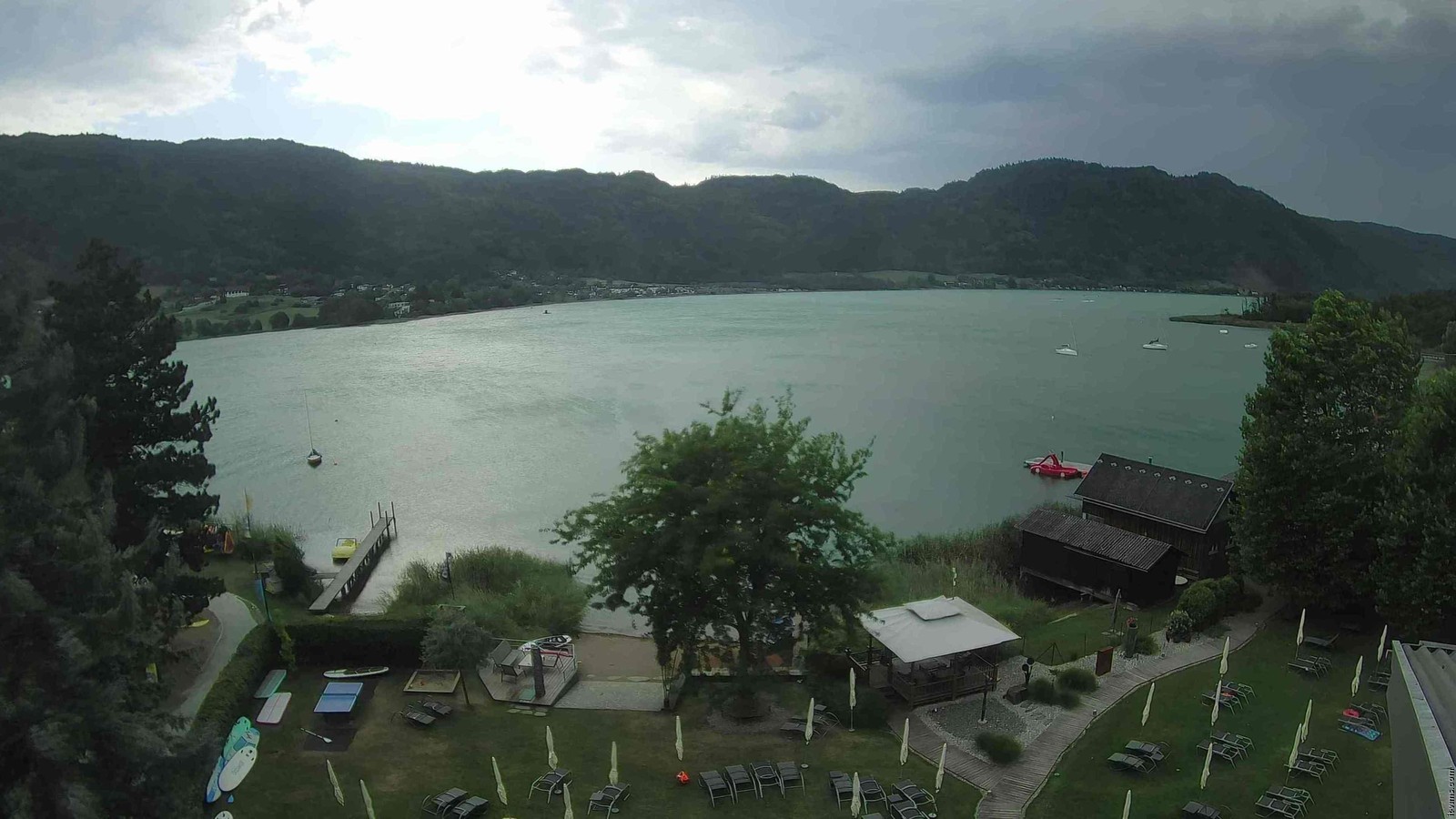 Archiv Foto Webcam Ossiacher See: Ausblick vom Hotel Seerose