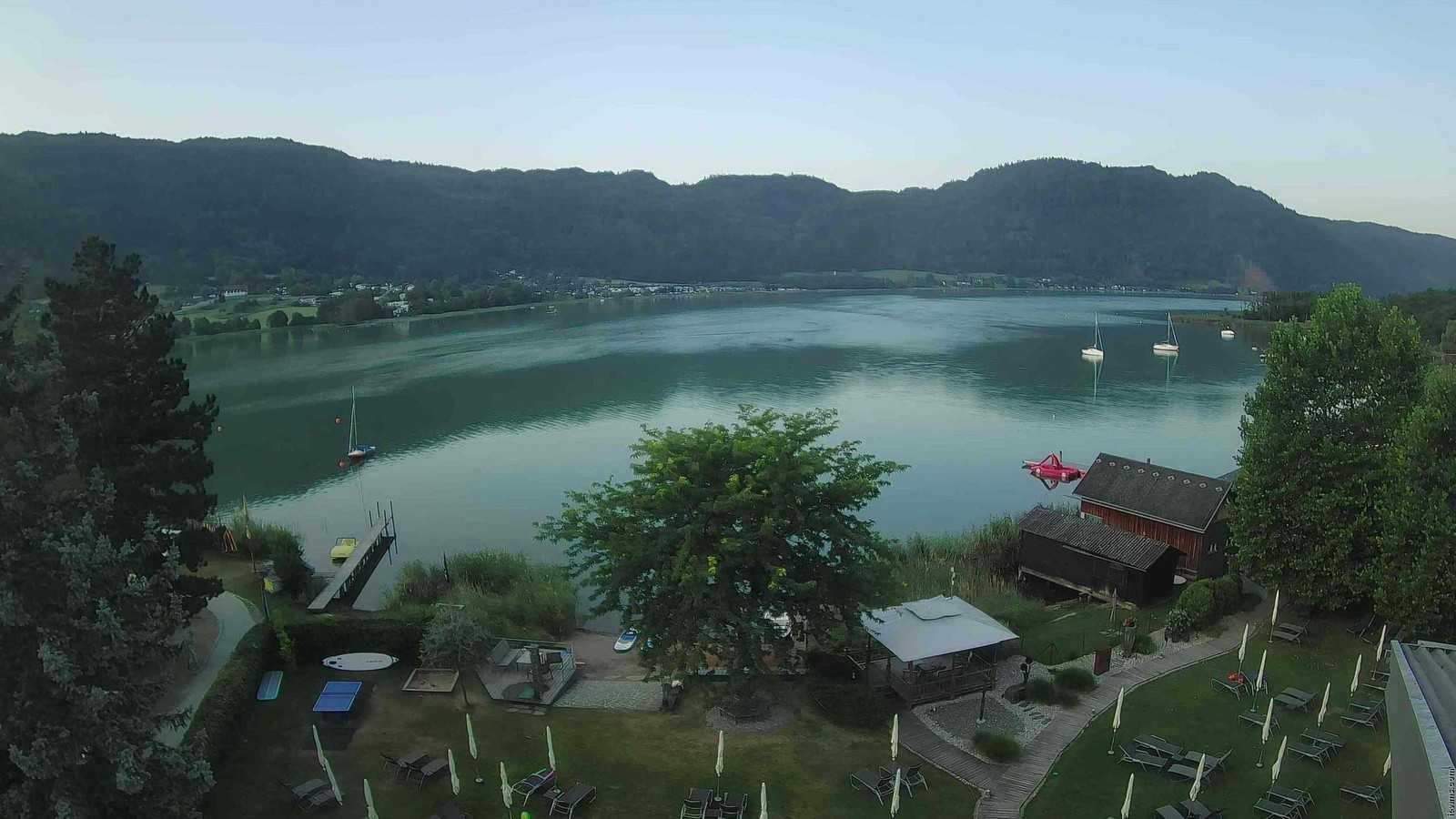 Archiv Foto Webcam Ossiacher See: Ausblick vom Hotel Seerose