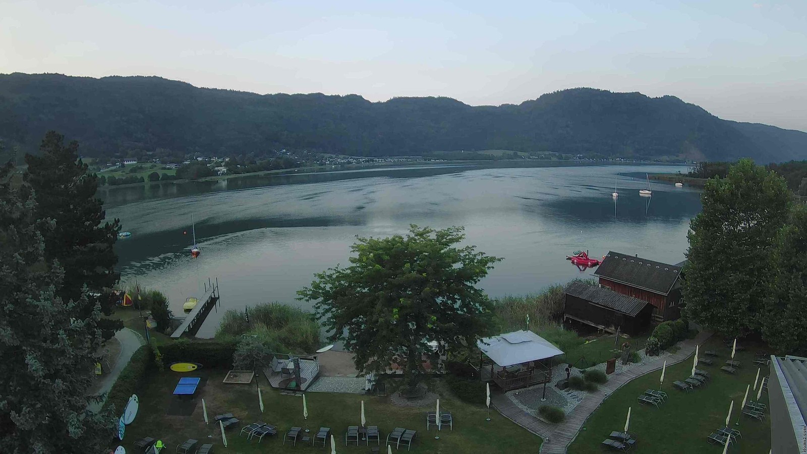 Archiv Foto Webcam Ossiacher See: Ausblick vom Hotel Seerose