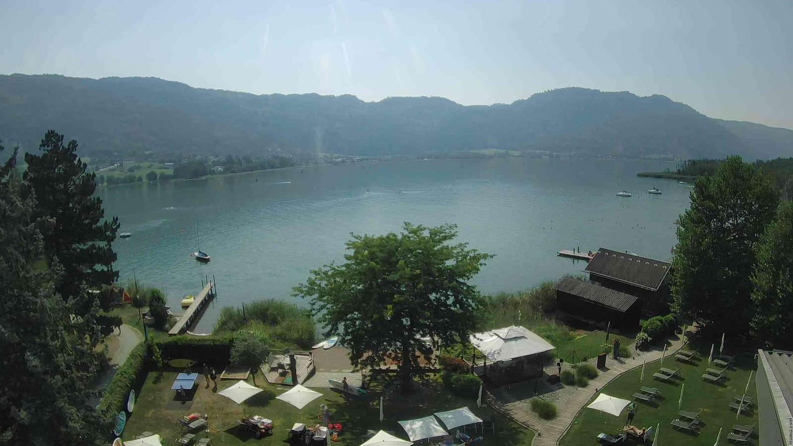 Archiv Foto Webcam Ossiacher See: Ausblick vom Hotel Seerose