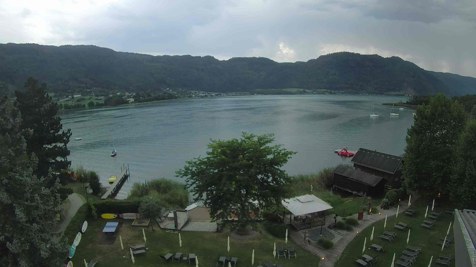 Archiv Foto Webcam Ossiacher See: Ausblick vom Hotel Seerose