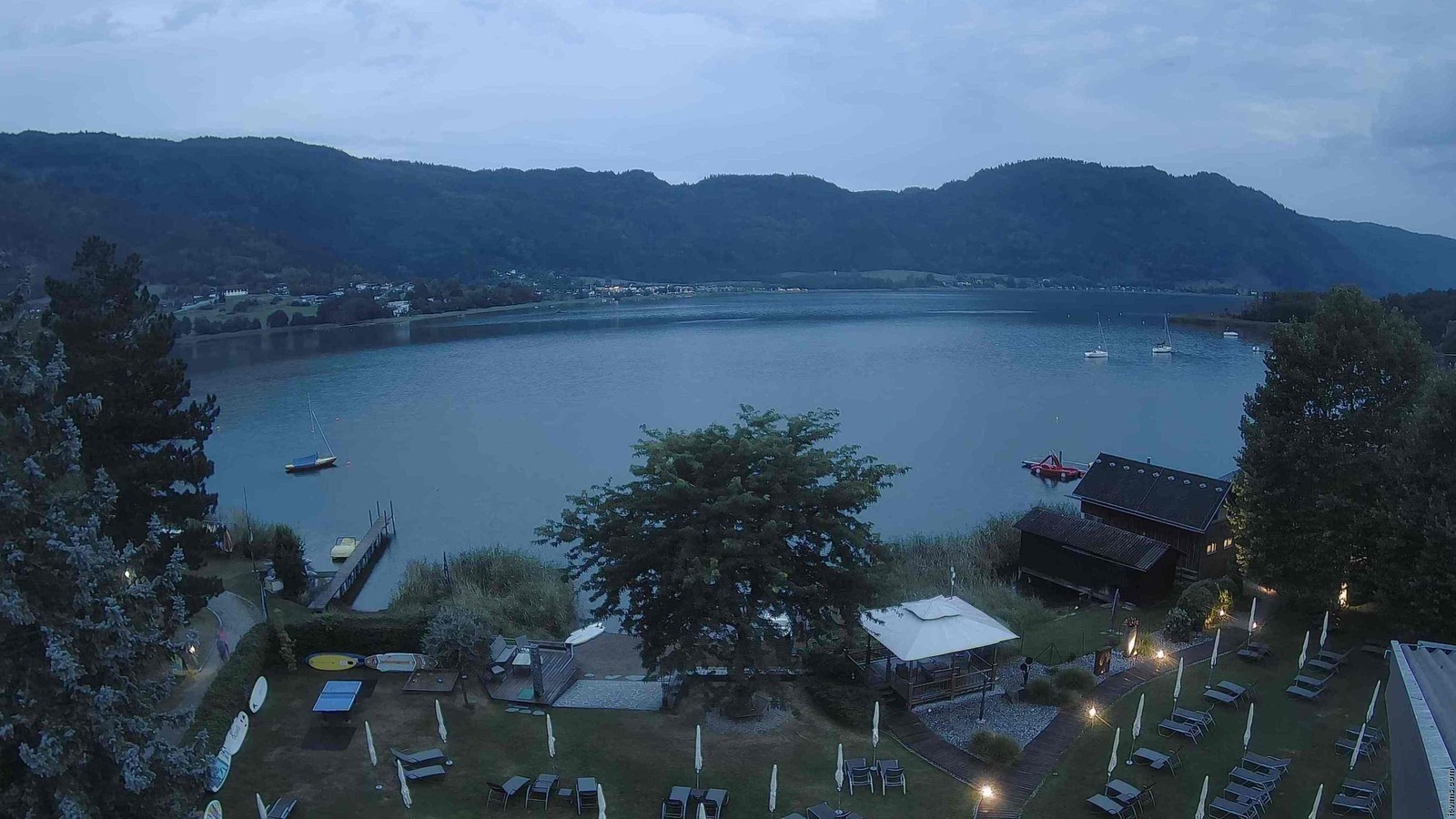 Archiv Foto Webcam Ossiacher See: Ausblick vom Hotel Seerose