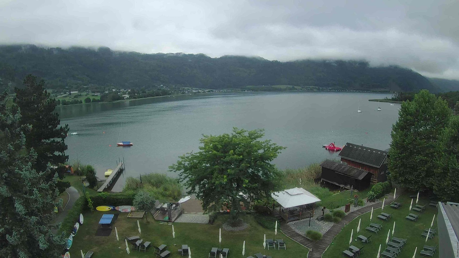 Archiv Foto Webcam Ossiacher See: Ausblick vom Hotel Seerose