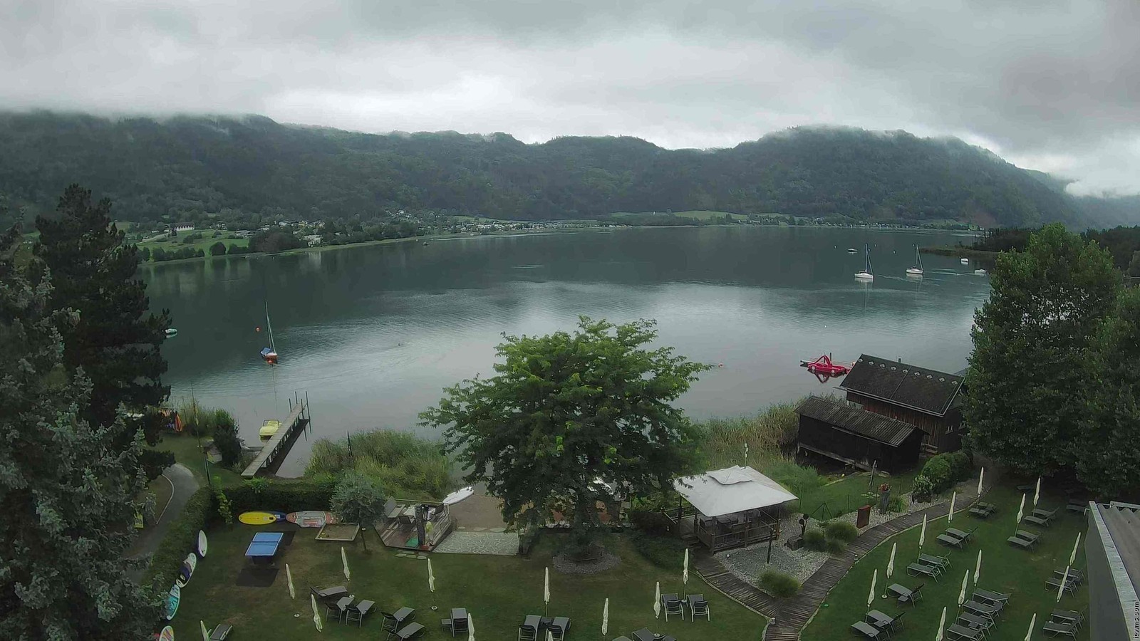 Archiv Foto Webcam Ossiacher See: Ausblick vom Hotel Seerose