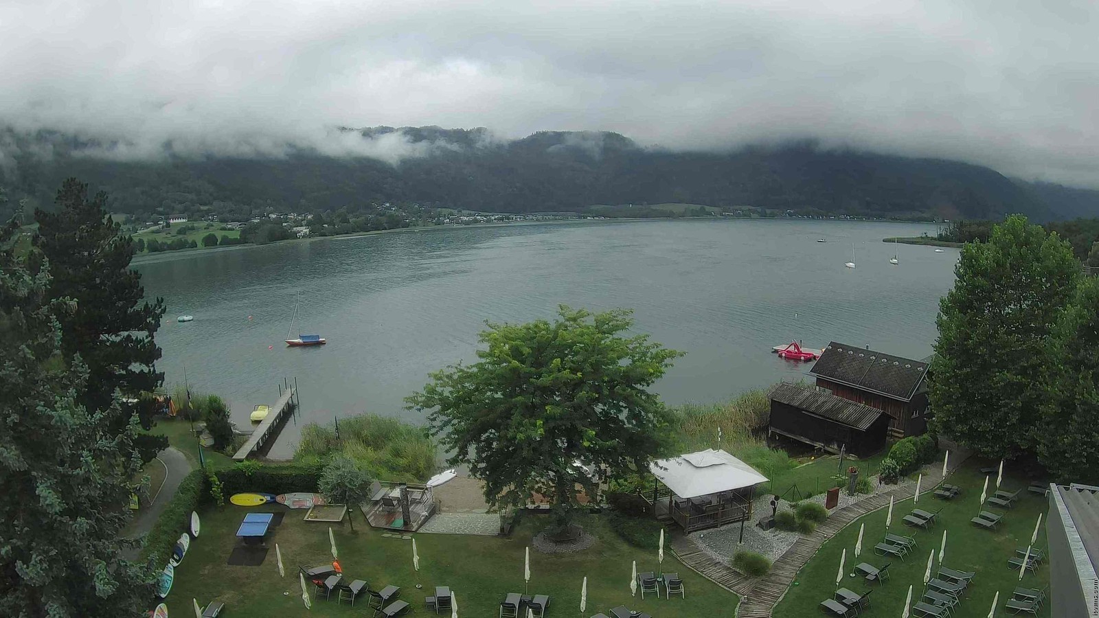Archiv Foto Webcam Ossiacher See: Ausblick vom Hotel Seerose