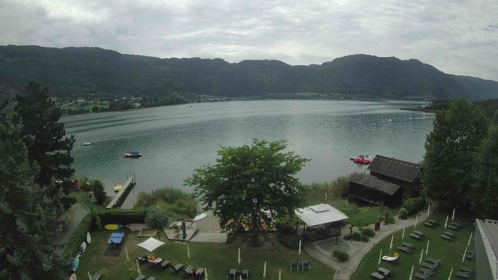 Archiv Foto Webcam Ossiacher See: Ausblick vom Hotel Seerose