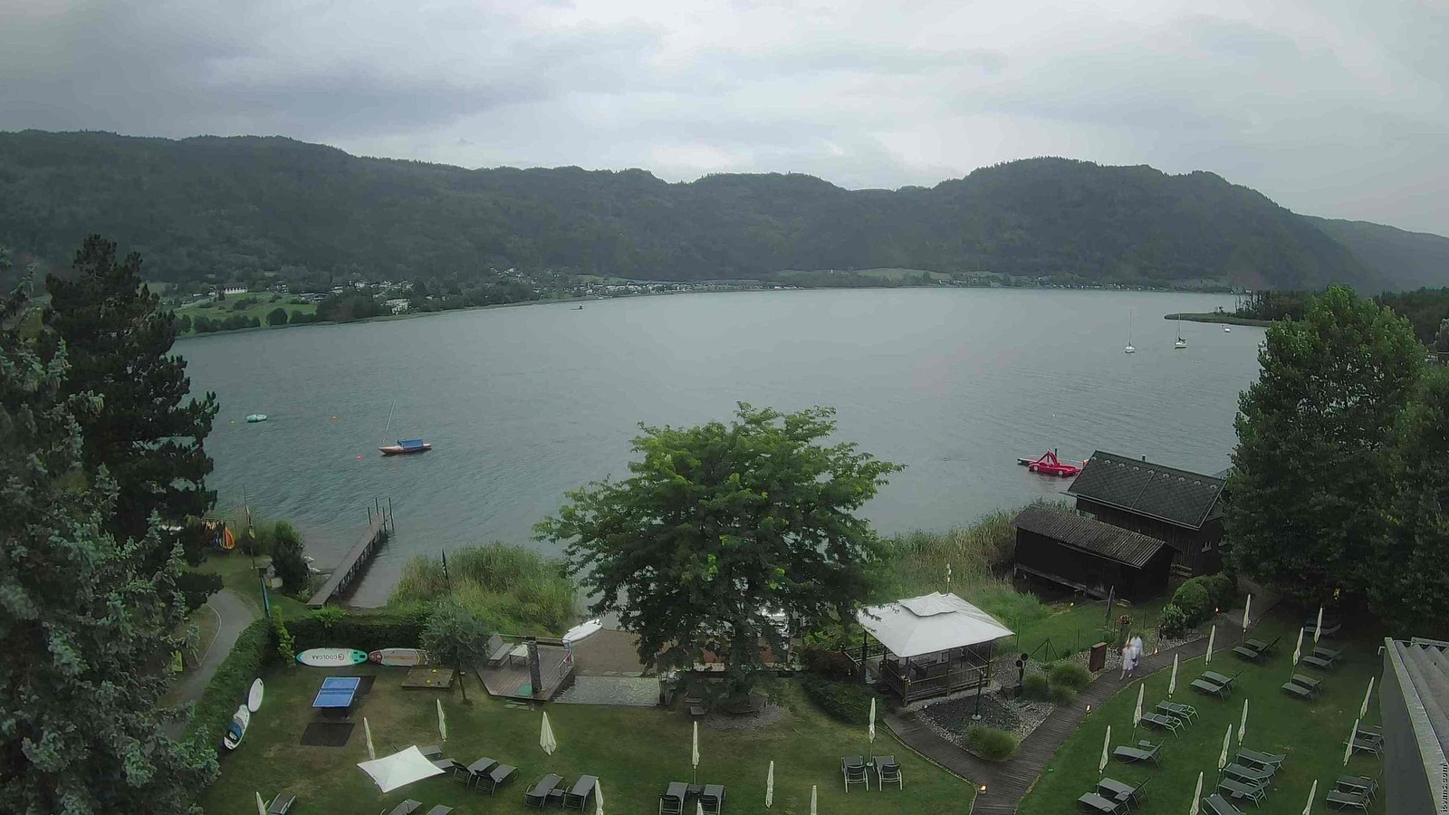 Archiv Foto Webcam Ossiacher See: Ausblick vom Hotel Seerose