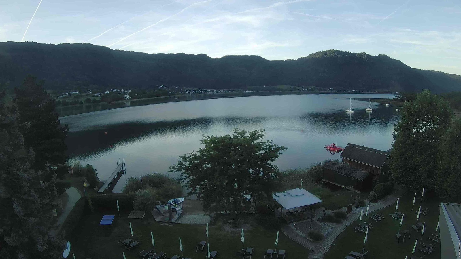 Archiv Foto Webcam Ossiacher See: Ausblick vom Hotel Seerose