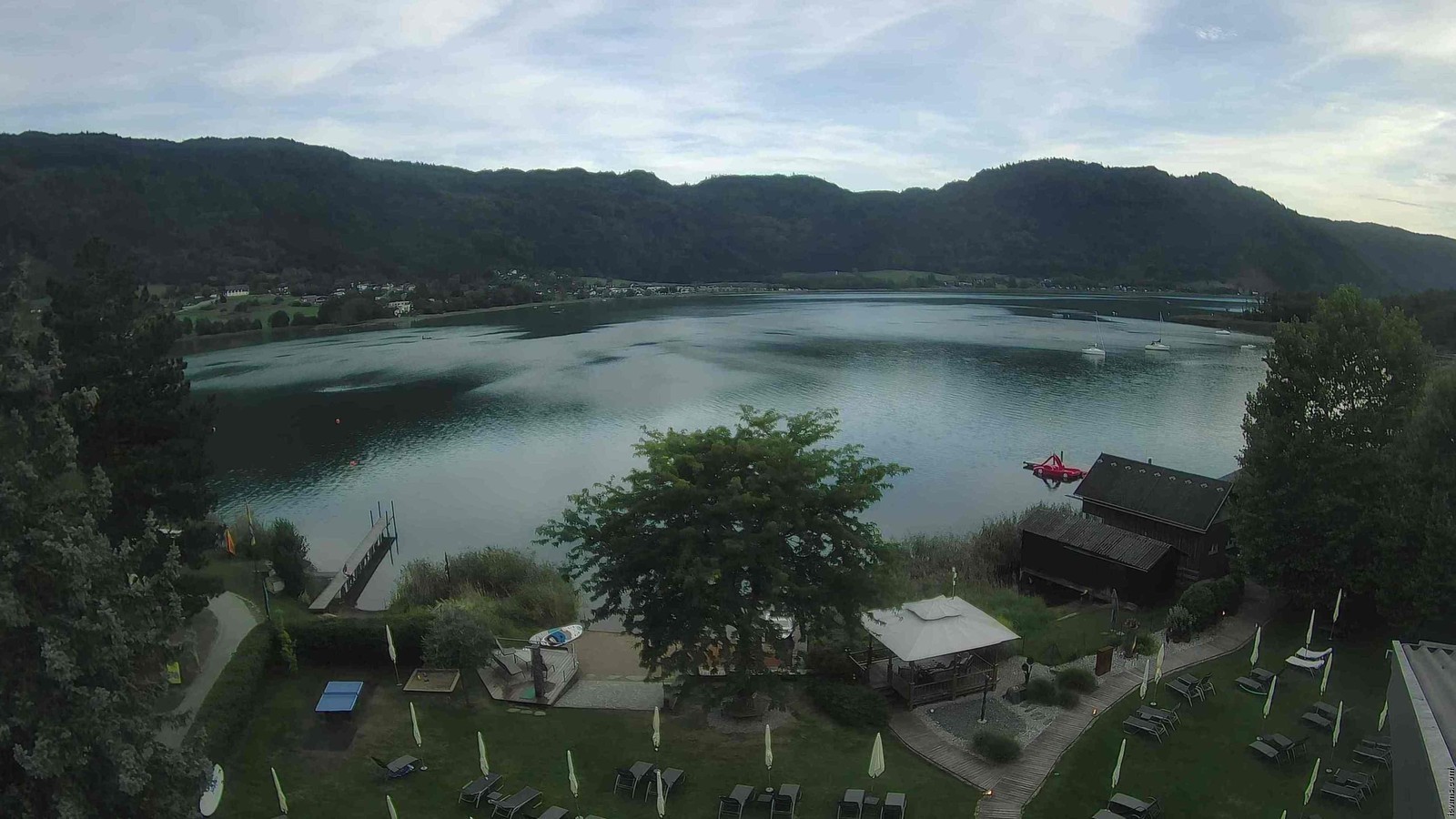 Archiv Foto Webcam Ossiacher See: Ausblick vom Hotel Seerose