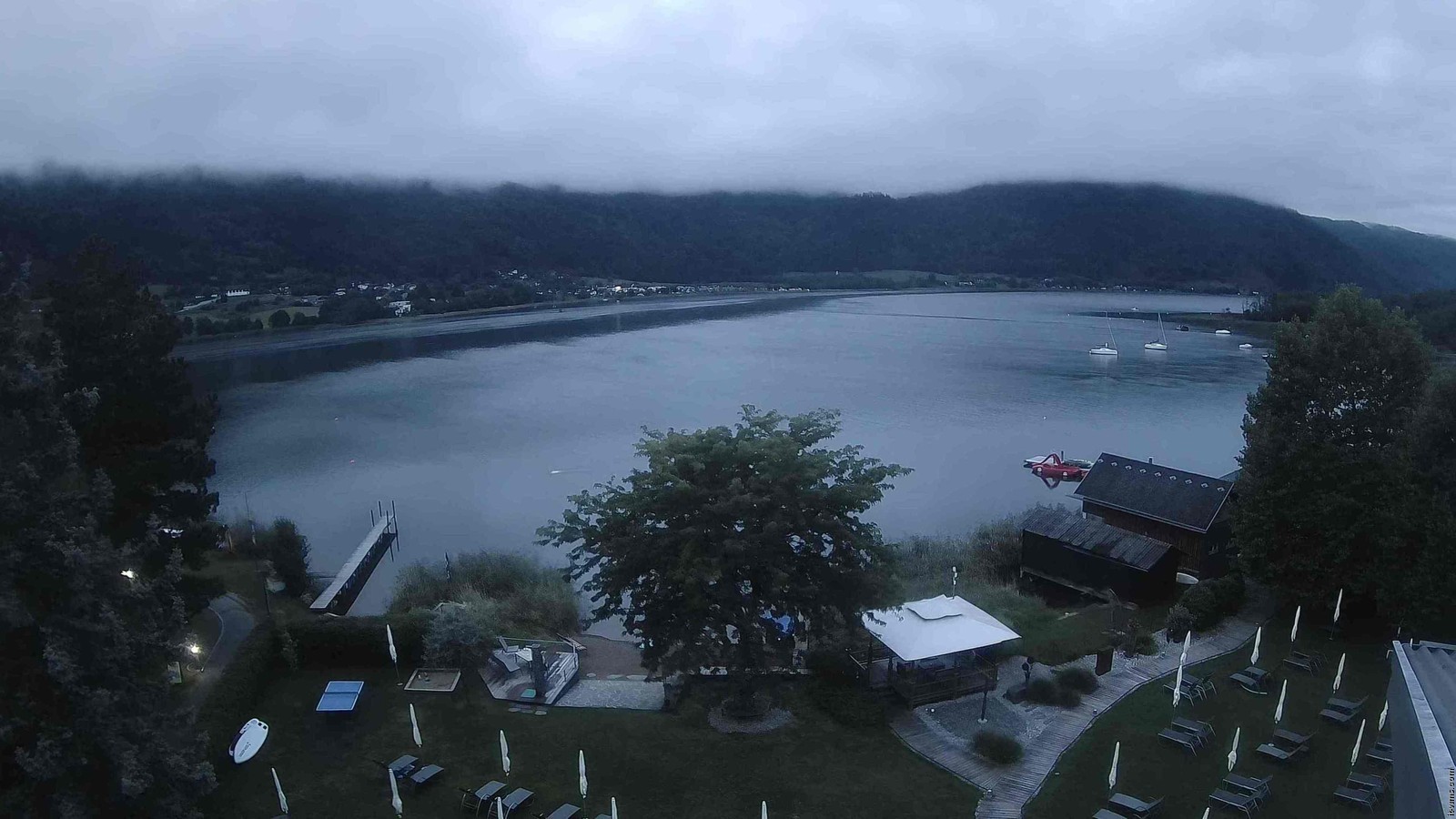 Archiv Foto Webcam Ossiacher See: Ausblick vom Hotel Seerose