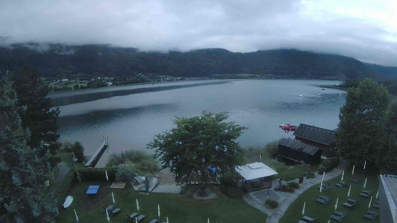 Archiv Foto Webcam Ossiacher See: Ausblick vom Hotel Seerose