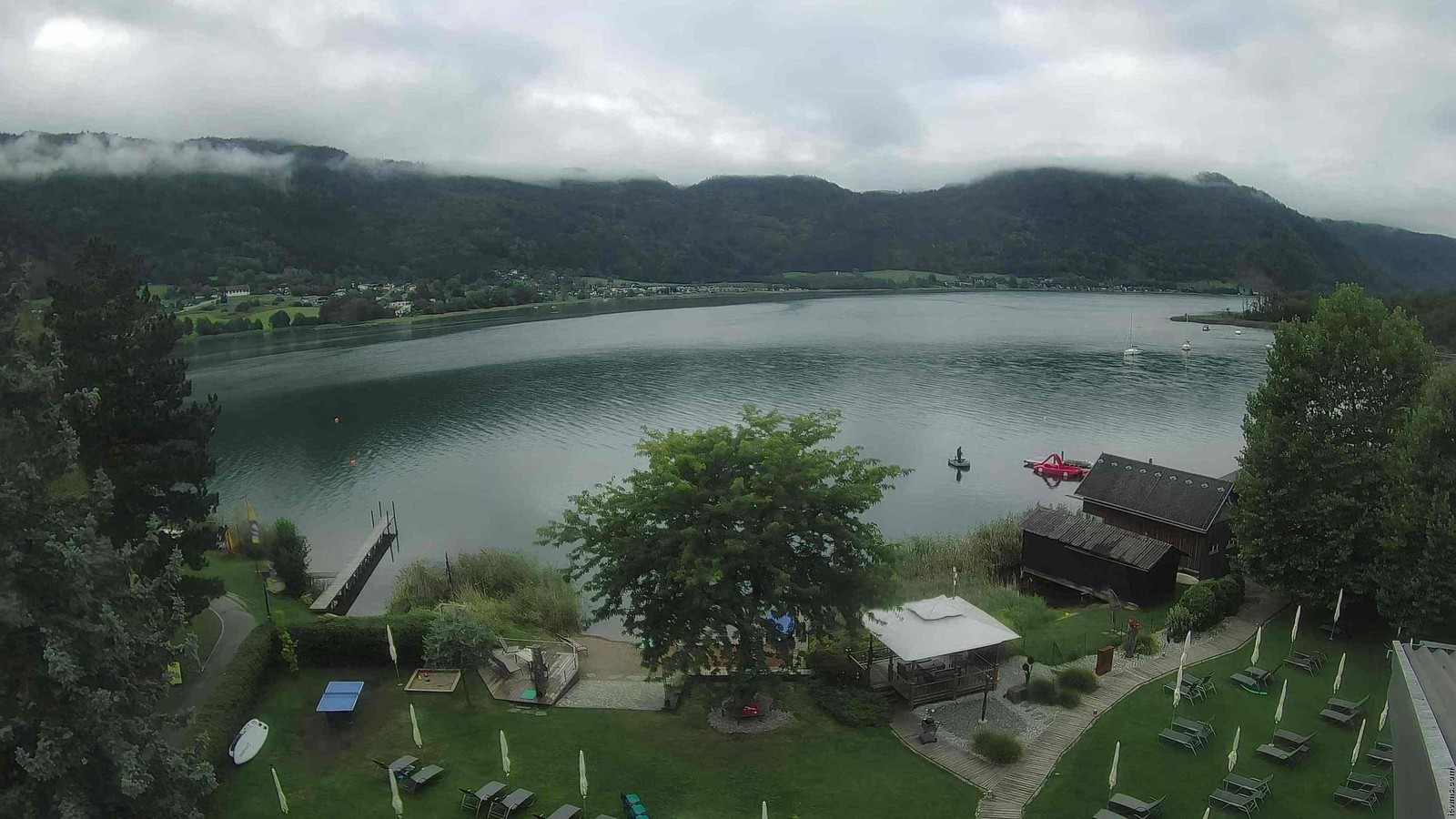 Archiv Foto Webcam Ossiacher See: Ausblick vom Hotel Seerose