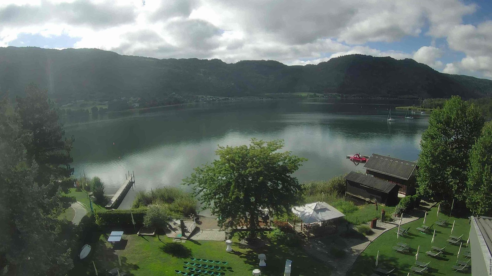 Archiv Foto Webcam Ossiacher See: Ausblick vom Hotel Seerose