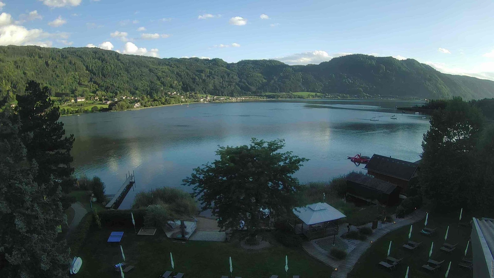Archiv Foto Webcam Ossiacher See: Ausblick vom Hotel Seerose