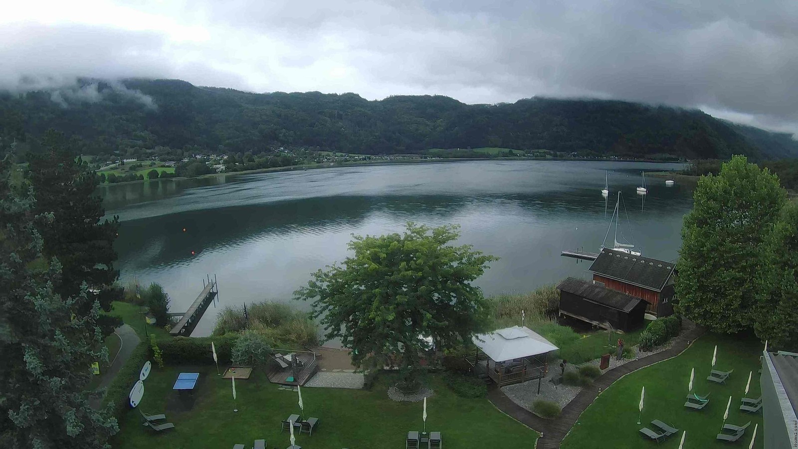 Archiv Foto Webcam Ossiacher See: Ausblick vom Hotel Seerose