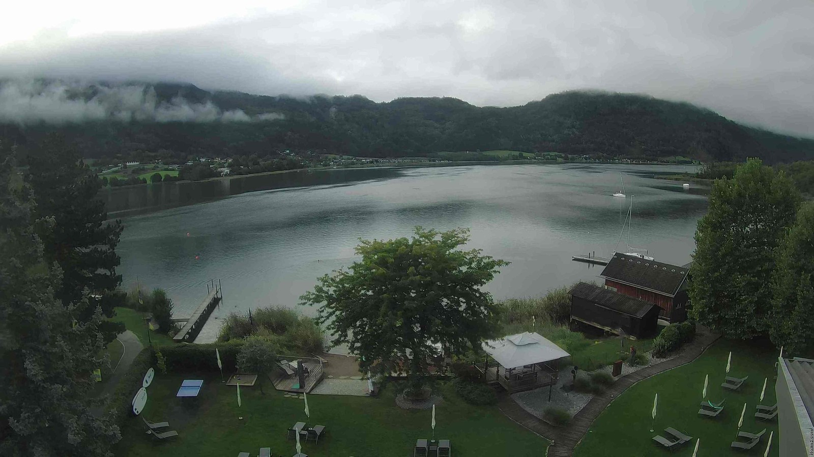 Archiv Foto Webcam Ossiacher See: Ausblick vom Hotel Seerose