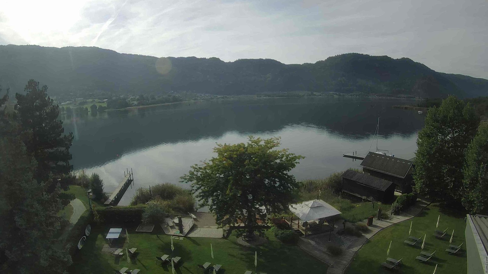 Archiv Foto Webcam Ossiacher See: Ausblick vom Hotel Seerose