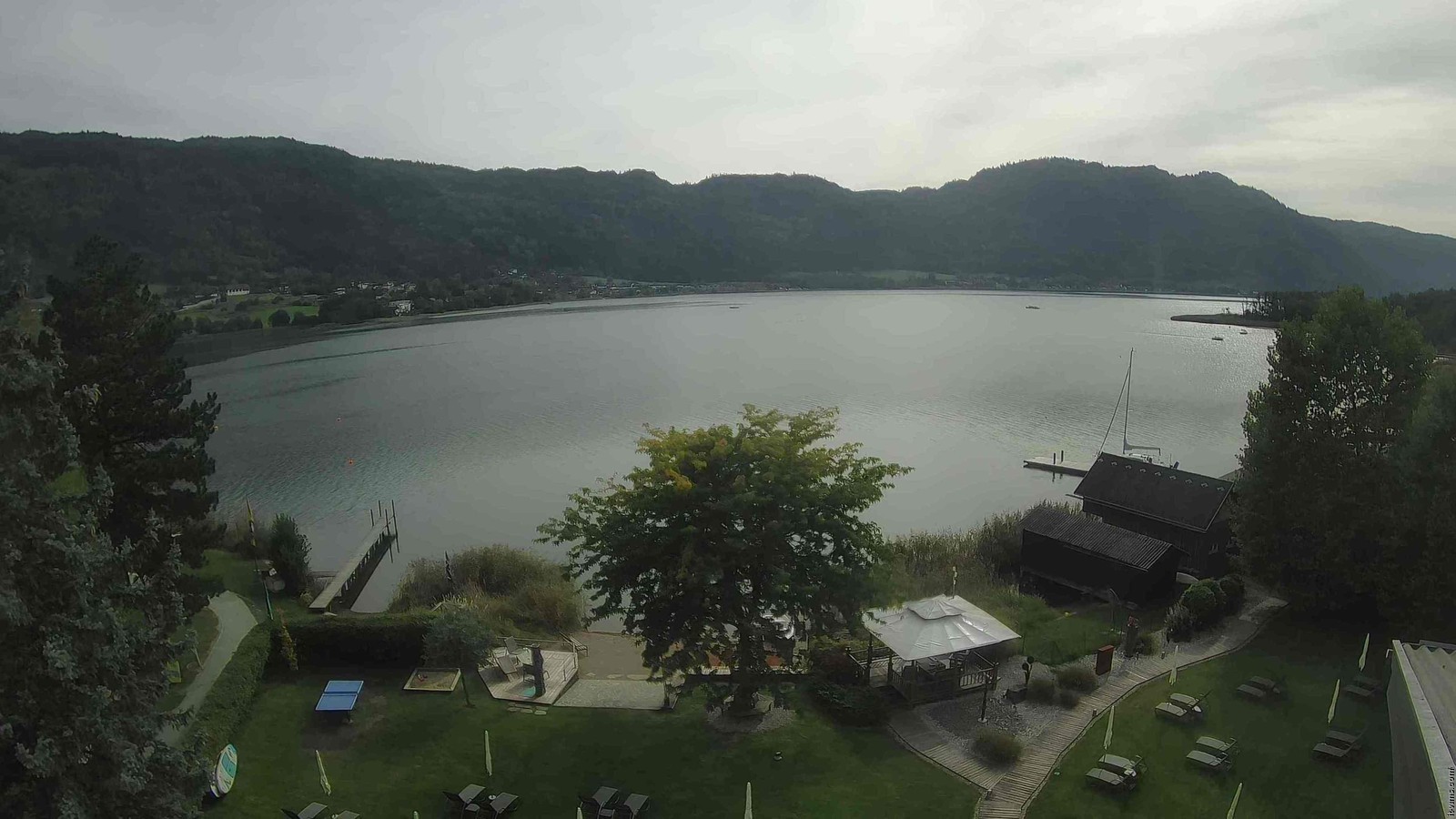 Archiv Foto Webcam Ossiacher See: Ausblick vom Hotel Seerose