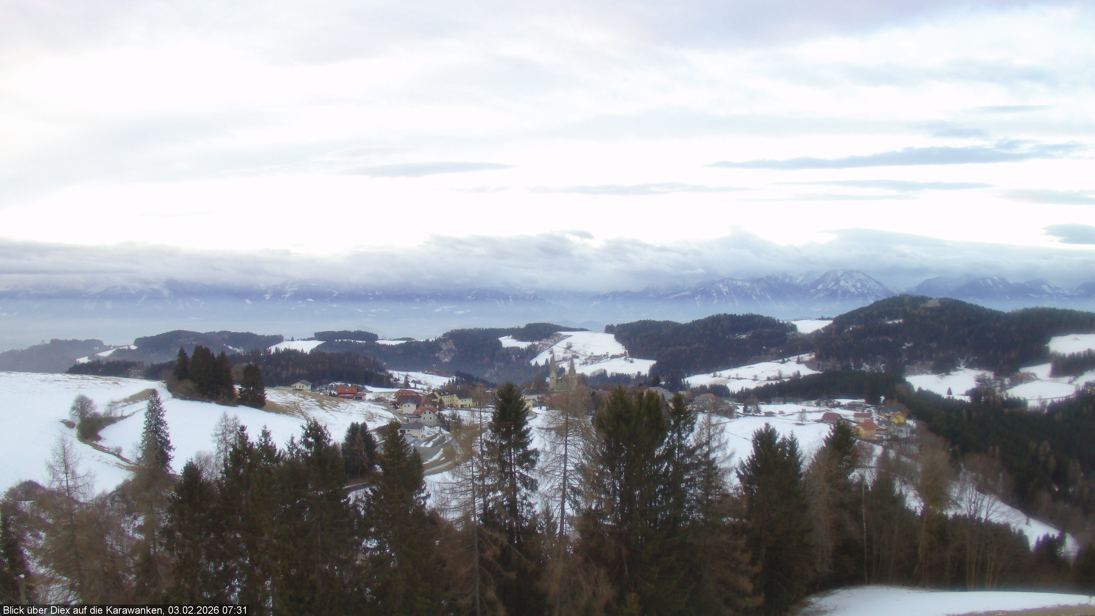 Archiv Foto Webcam Blick auf Diex (Kärnten)