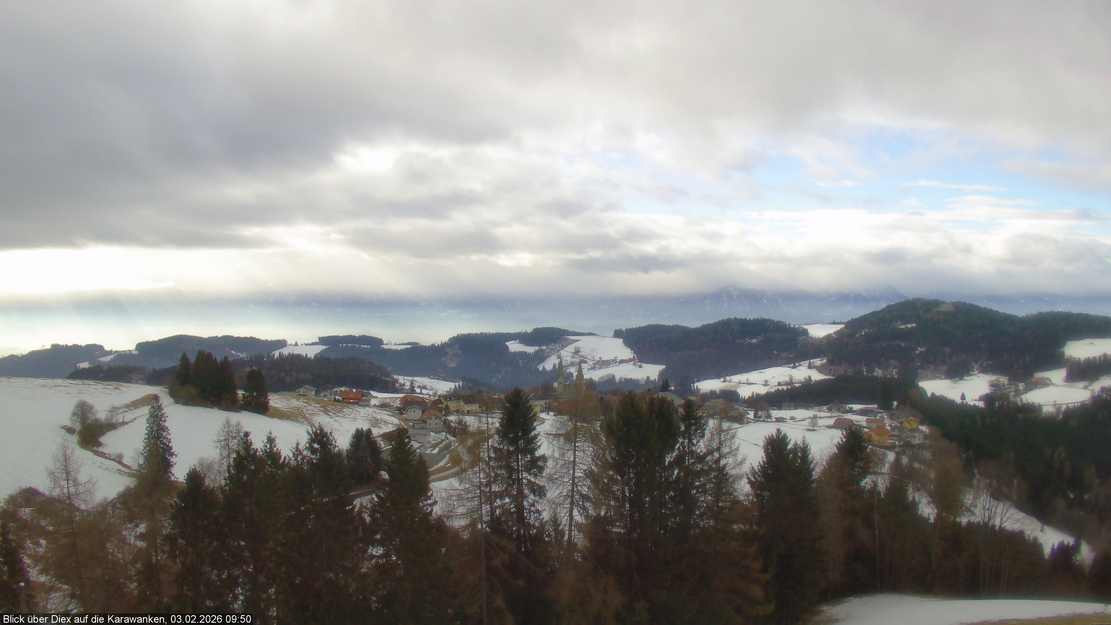 Archiv Foto Webcam Blick auf Diex (Kärnten)