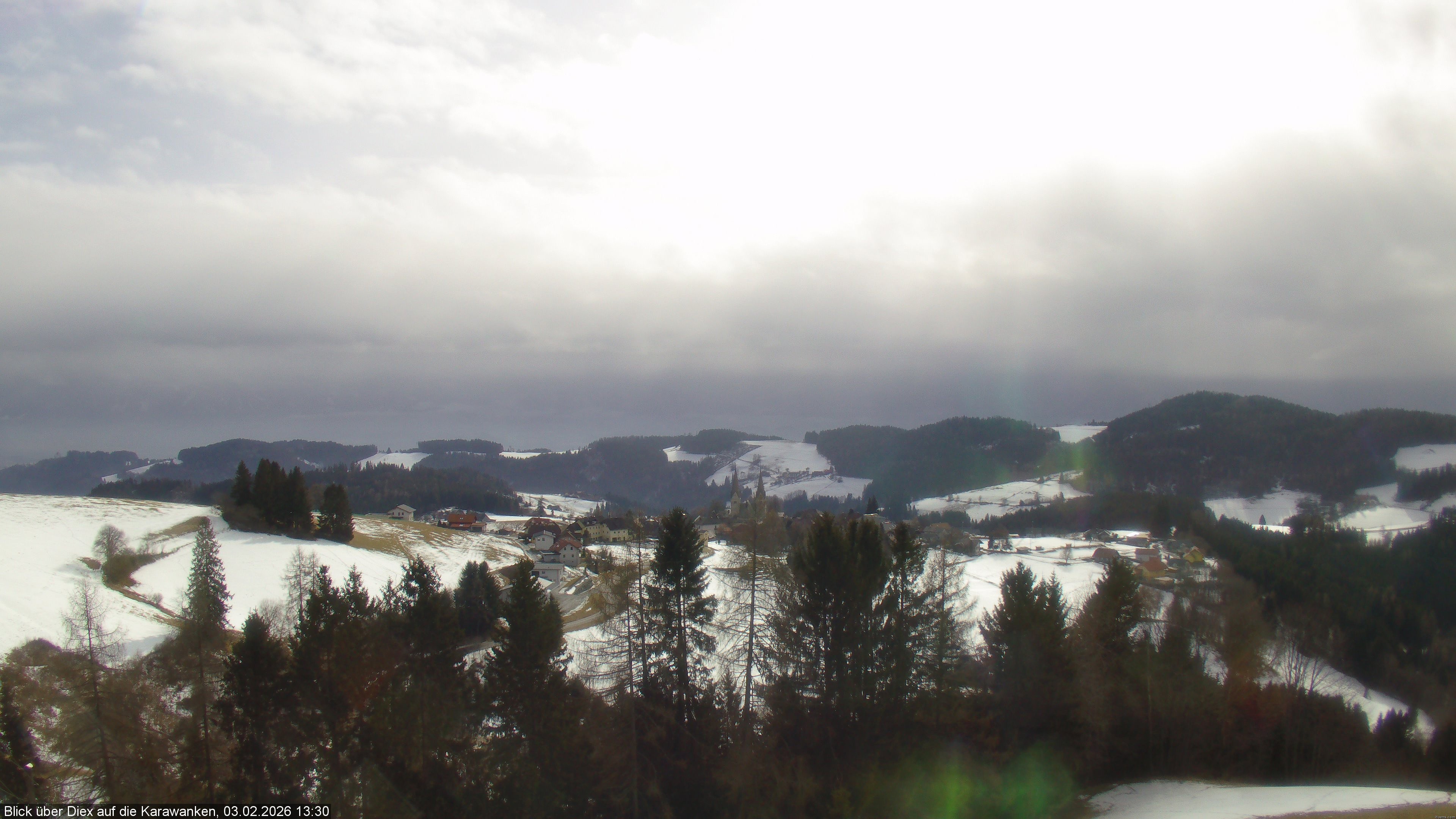 Archiv Foto Webcam Blick auf Diex (Kärnten)