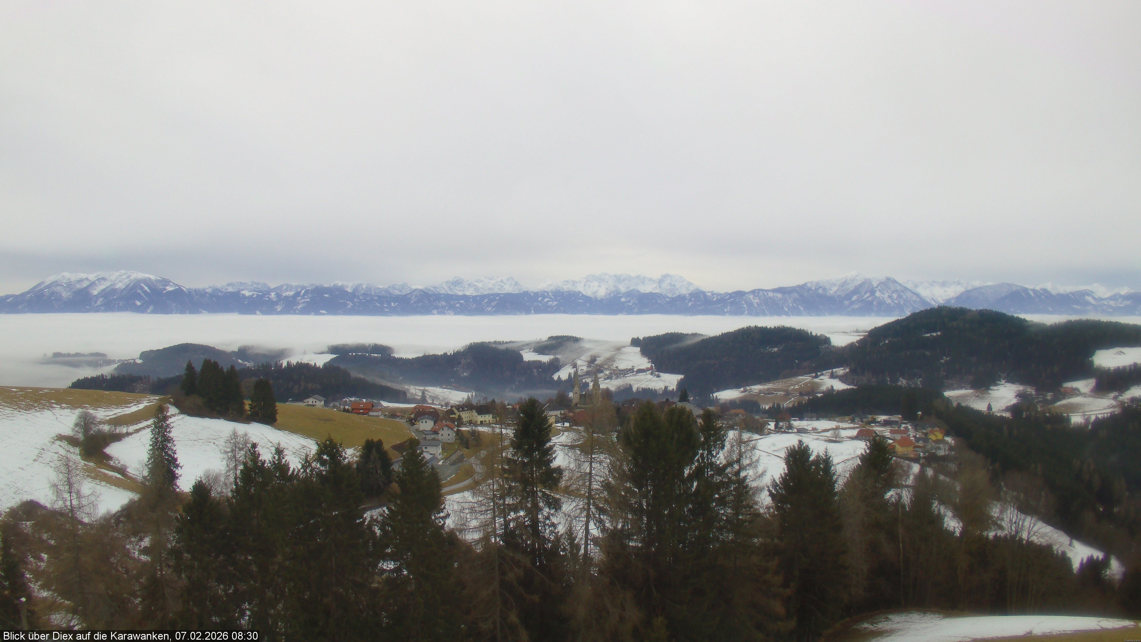 Archiv Foto Webcam Blick auf Diex (Kärnten)