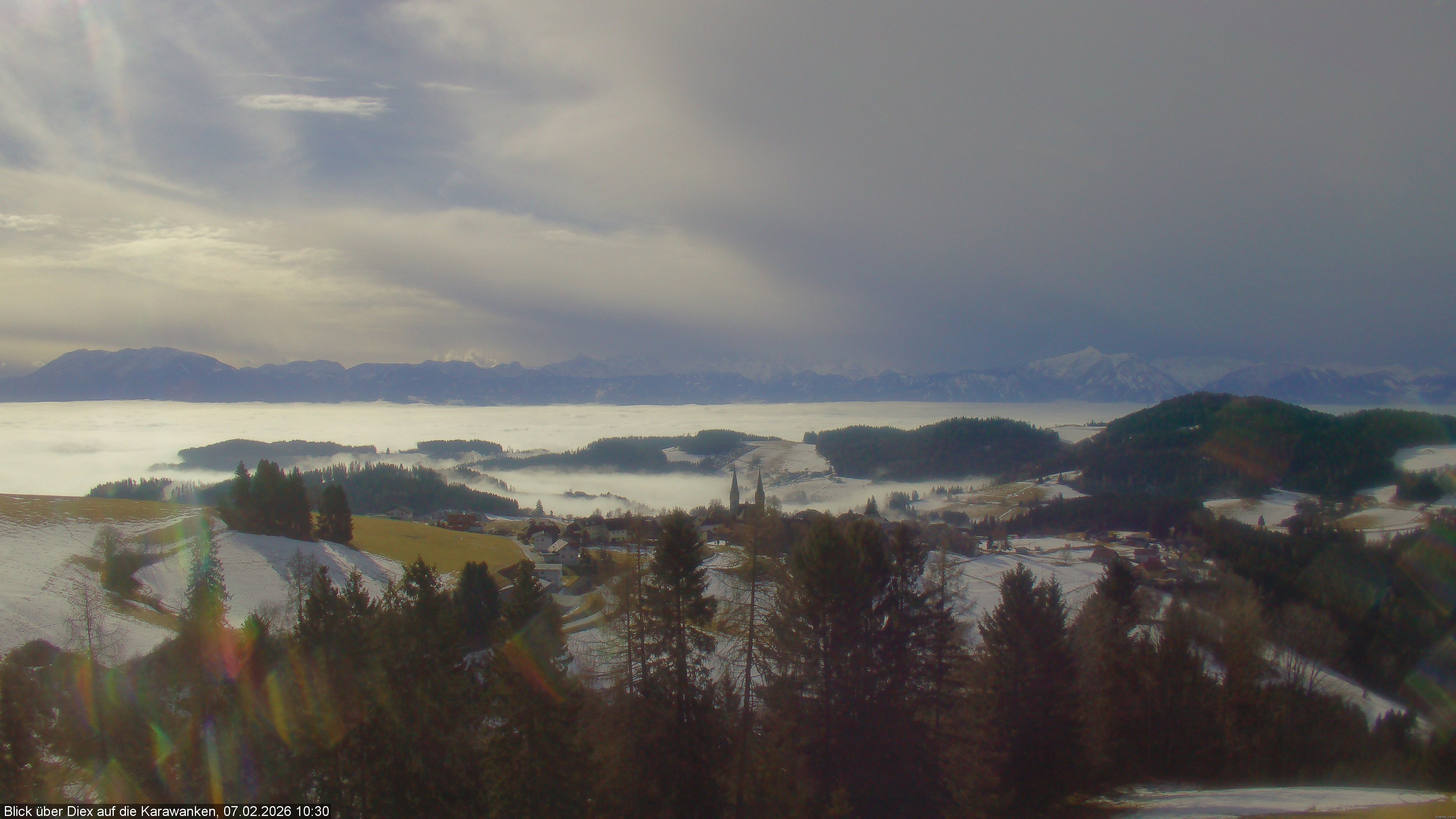 Archiv Foto Webcam Blick auf Diex (Kärnten)