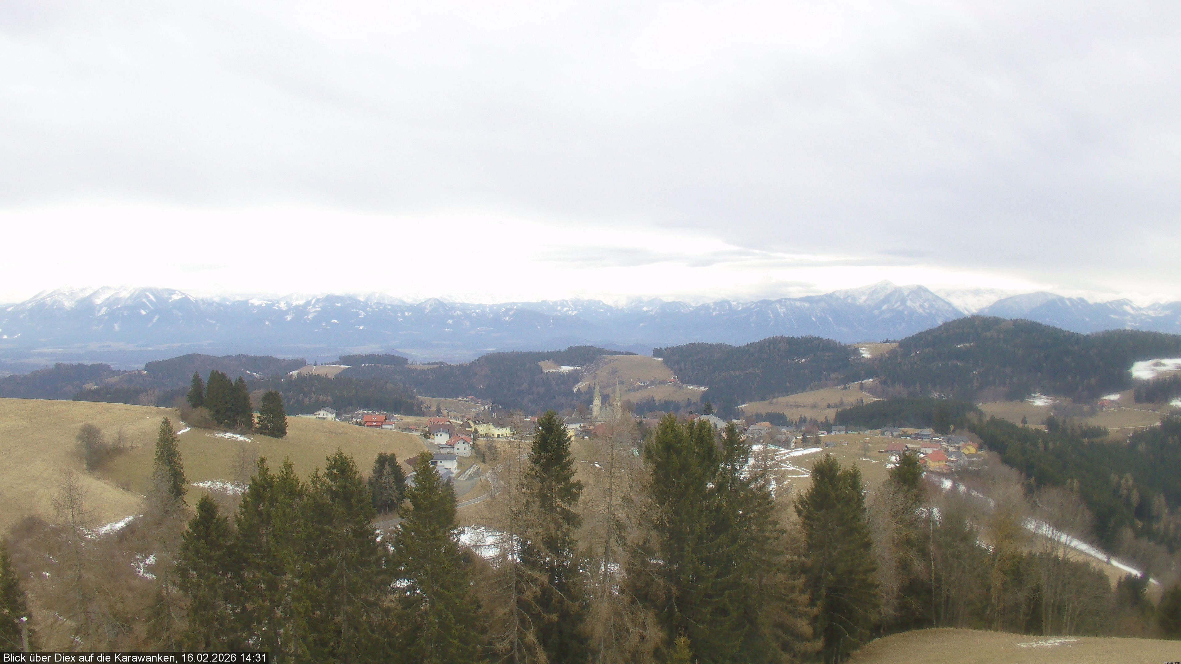Archiv Foto Webcam Blick auf Diex (Kärnten)