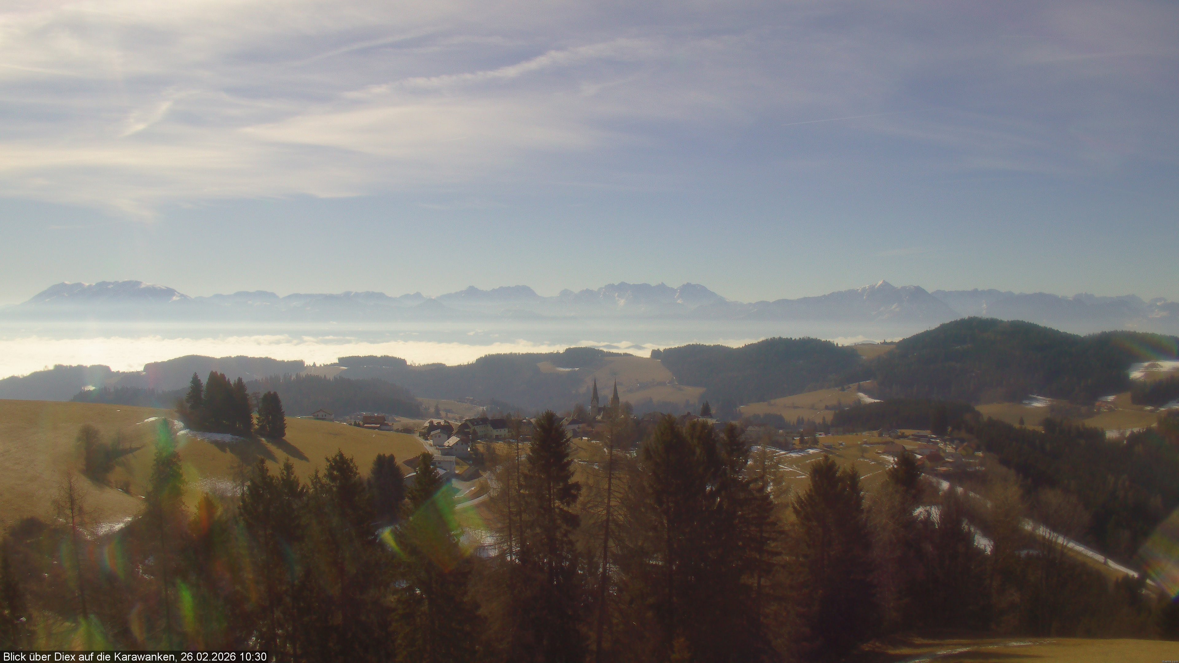 Archived image Webcam Outlook on Diex