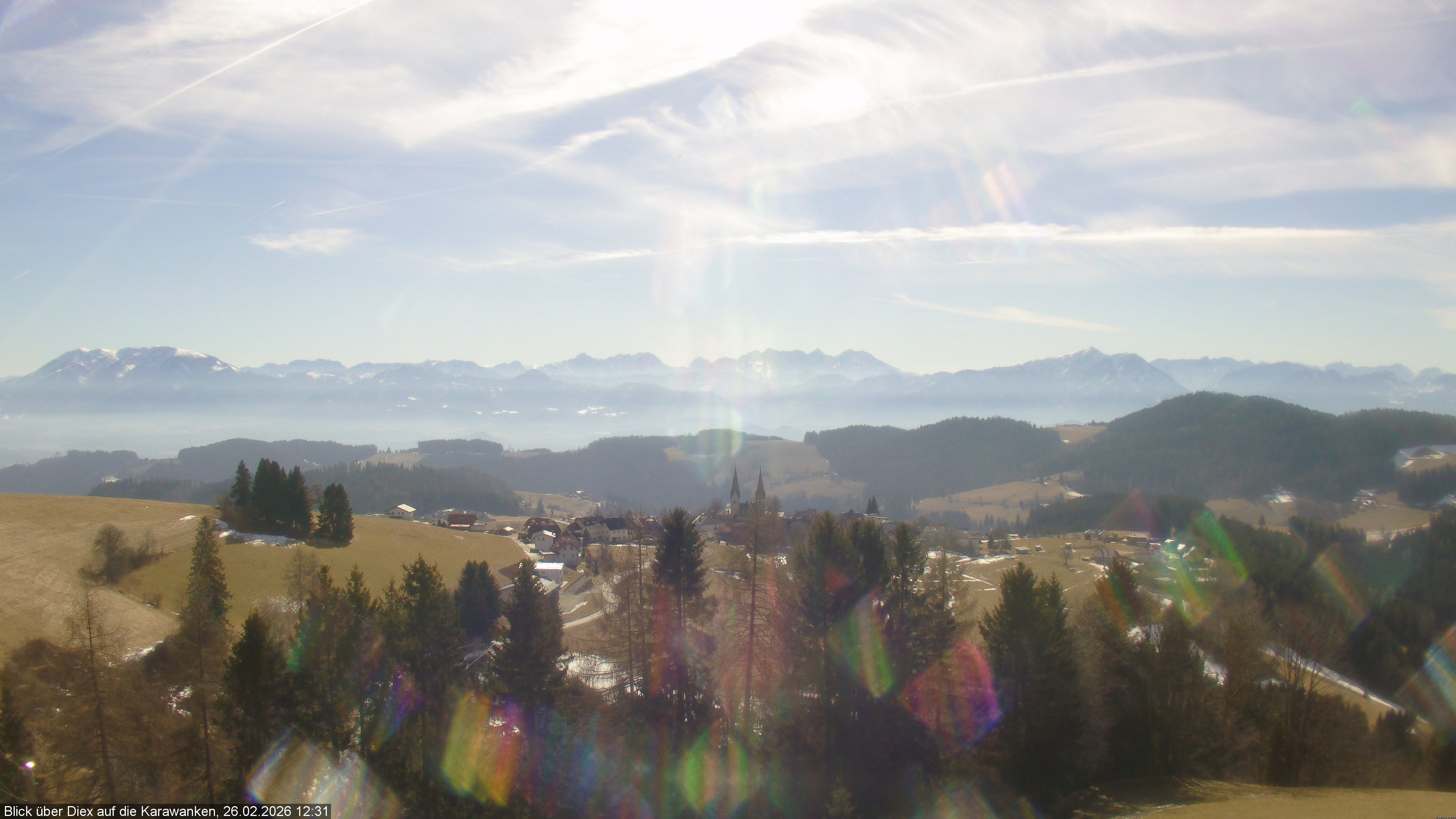 Archived image Webcam Outlook on Diex