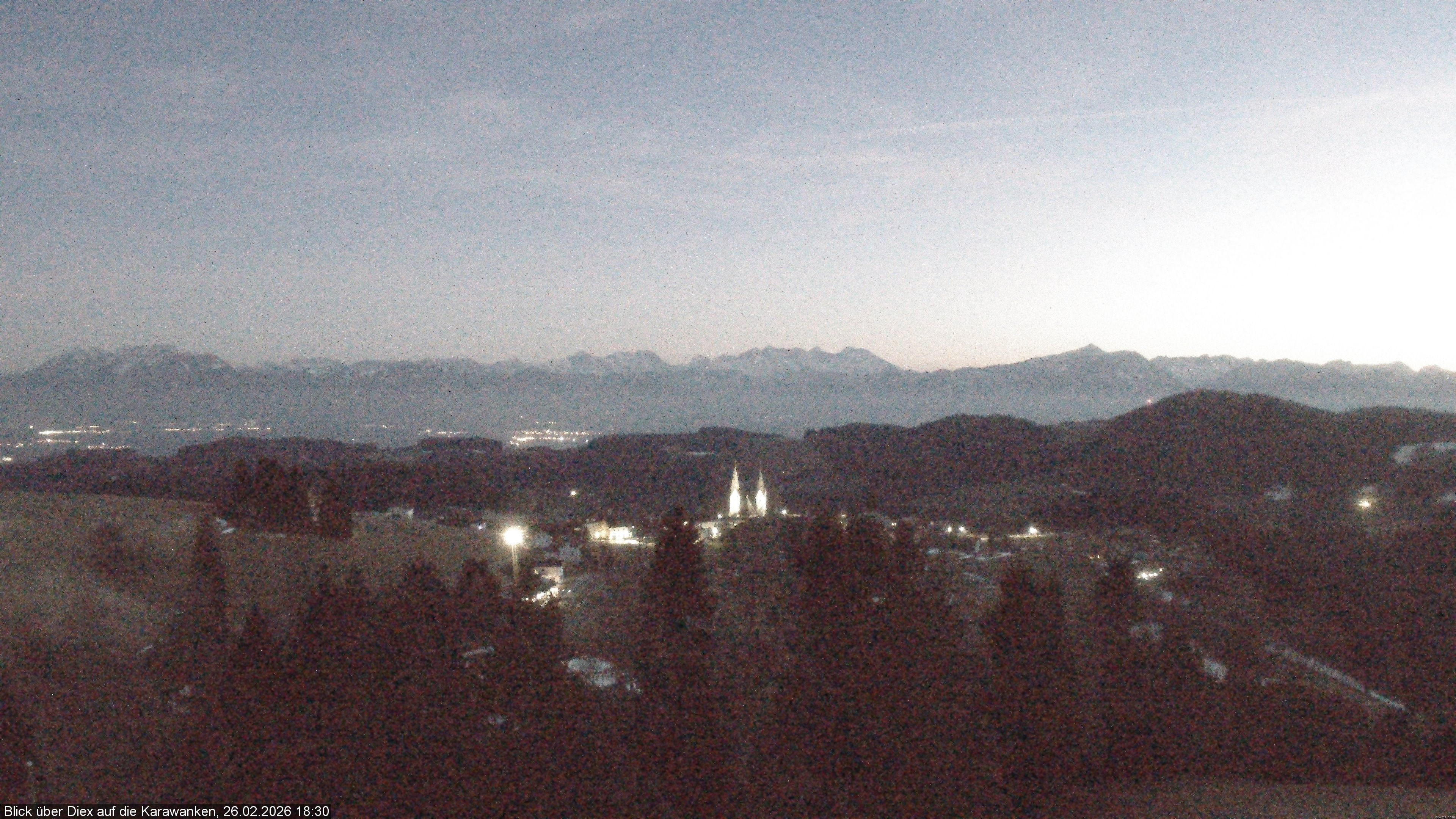 Archiv Foto Webcam Blick auf Diex (Kärnten)