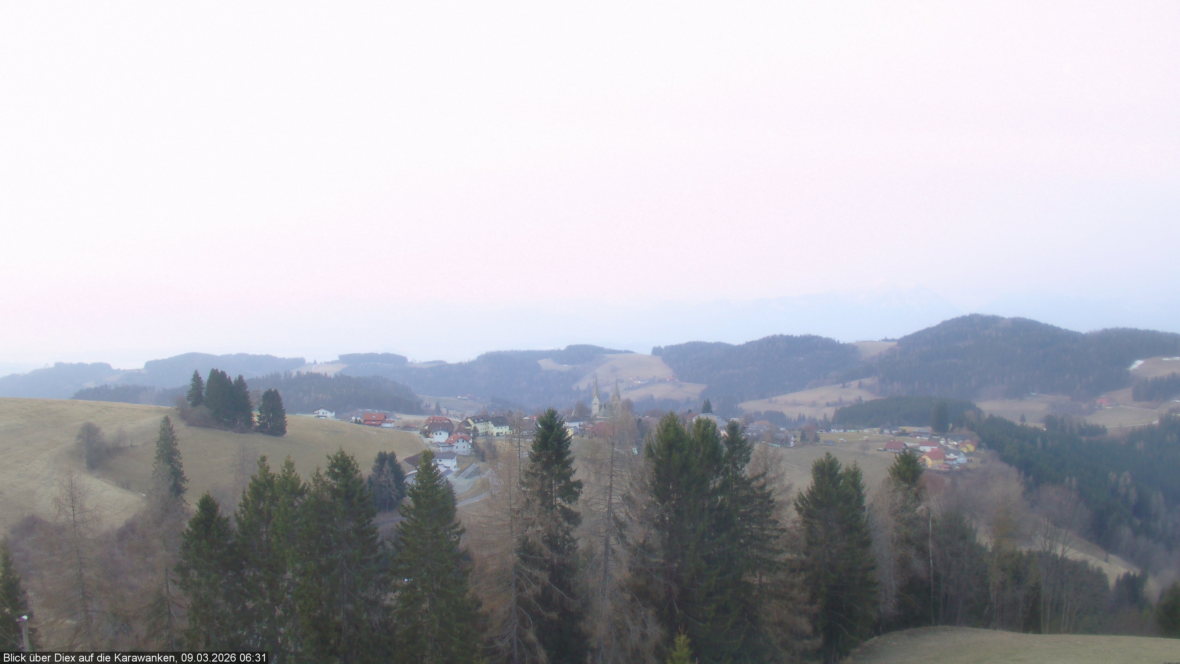 Archiv Foto Webcam Blick auf Diex (Kärnten)
