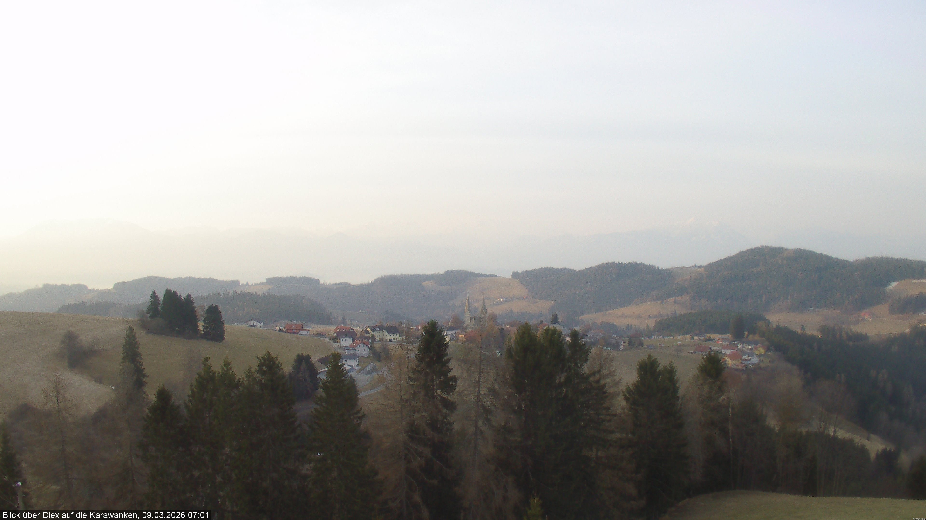 Archiv Foto Webcam Blick auf Diex (Kärnten)