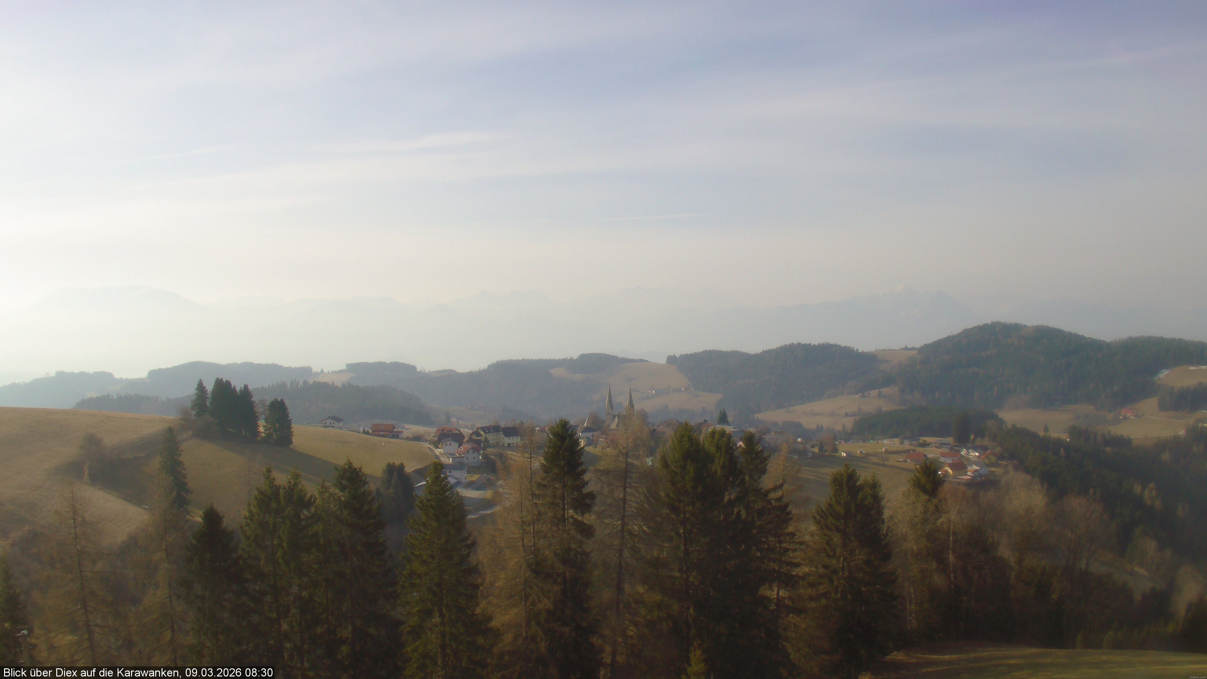 Archiv Foto Webcam Blick auf Diex (Kärnten)