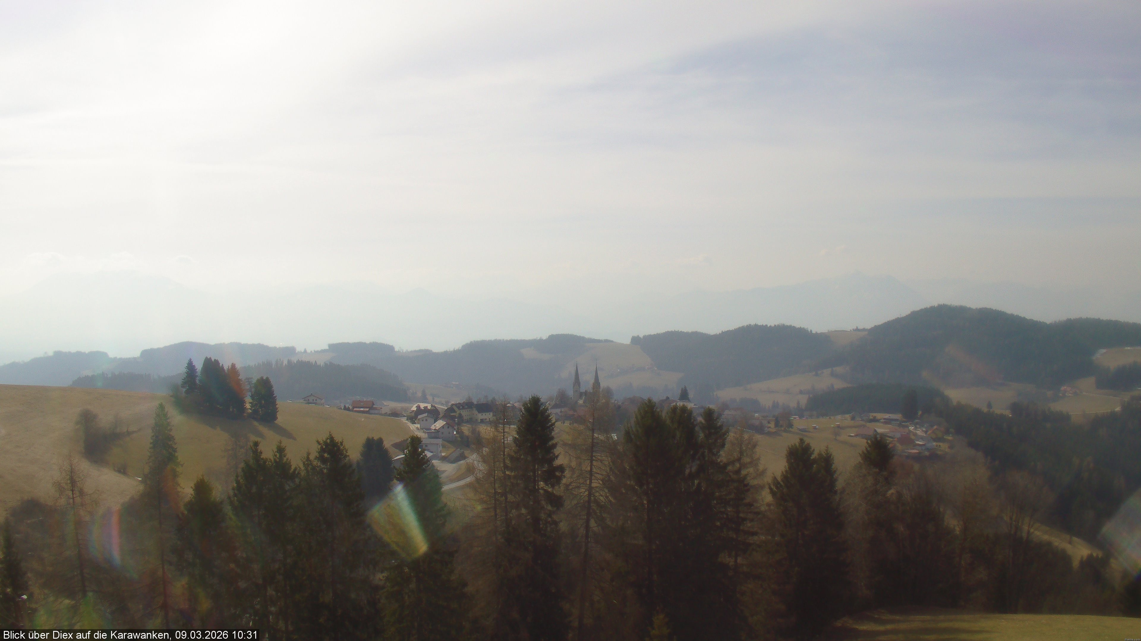 Archiv Foto Webcam Blick auf Diex (Kärnten)