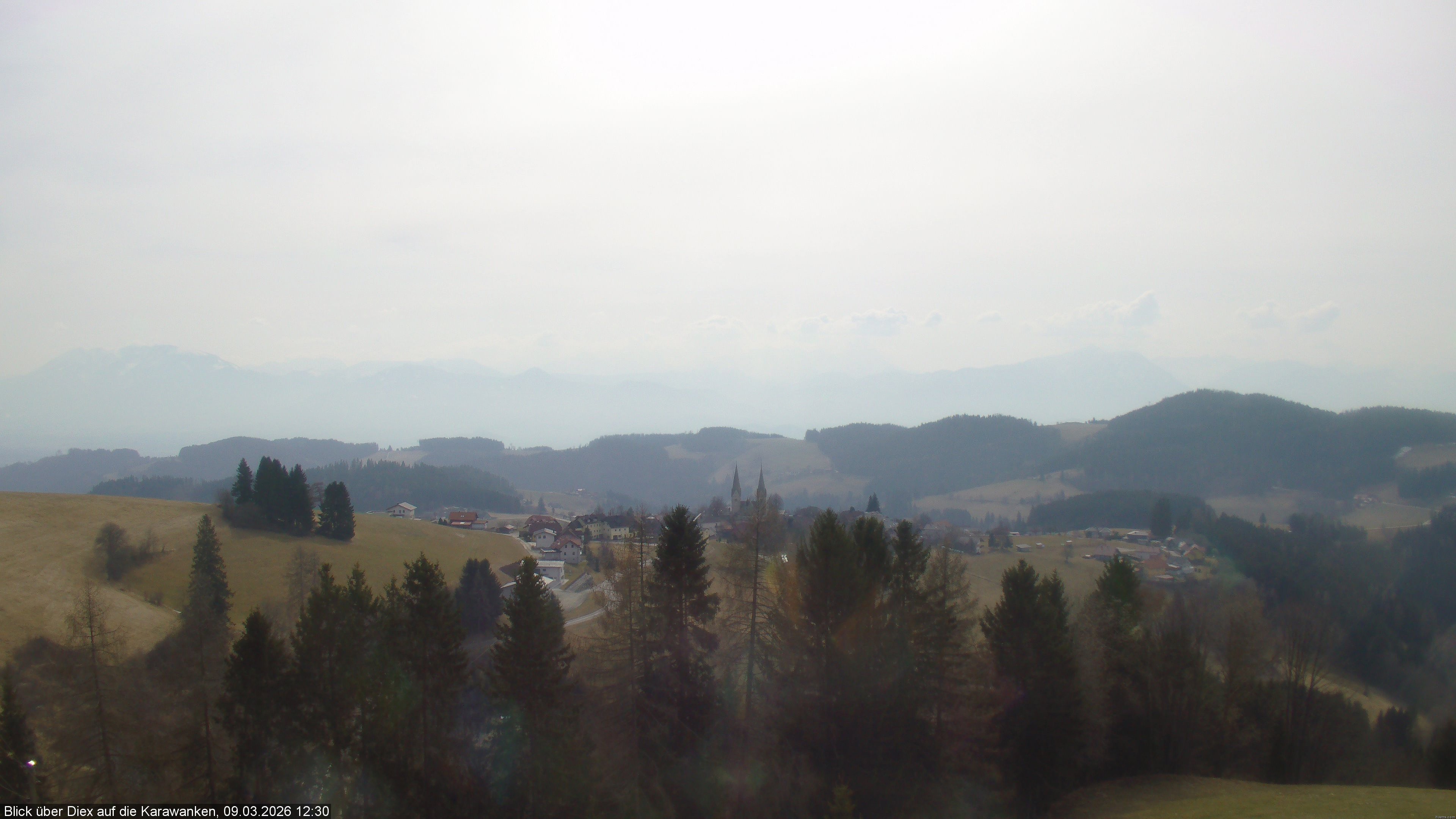 Archiv Foto Webcam Blick auf Diex (Kärnten)
