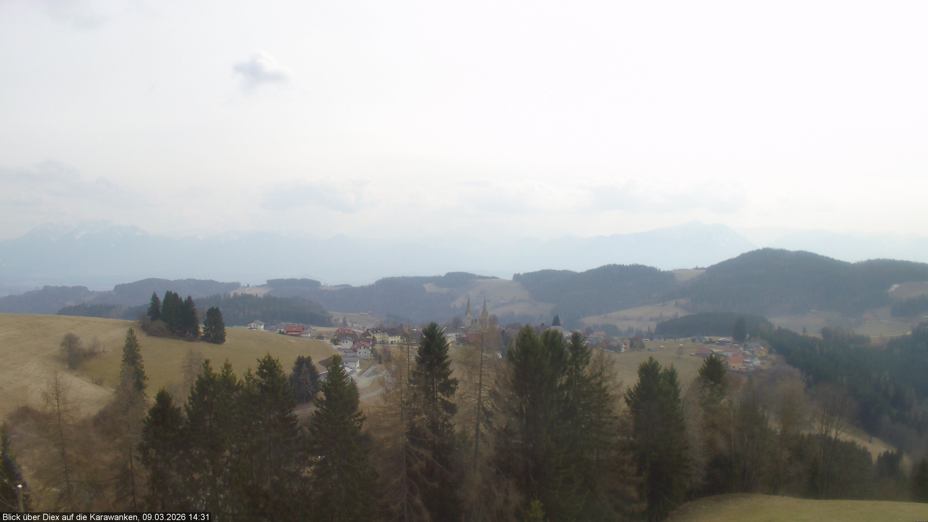 Archiv Foto Webcam Blick auf Diex (Kärnten)