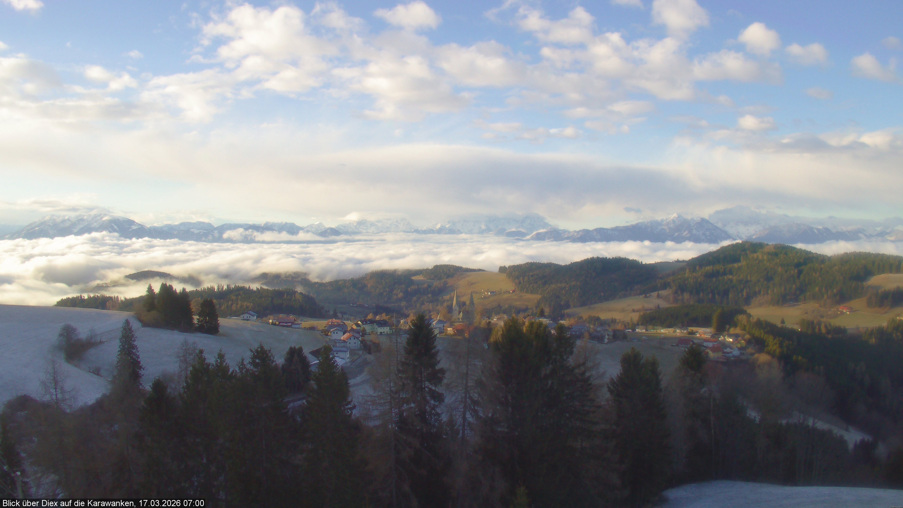 Archiv Foto Webcam Blick auf Diex (Kärnten)
