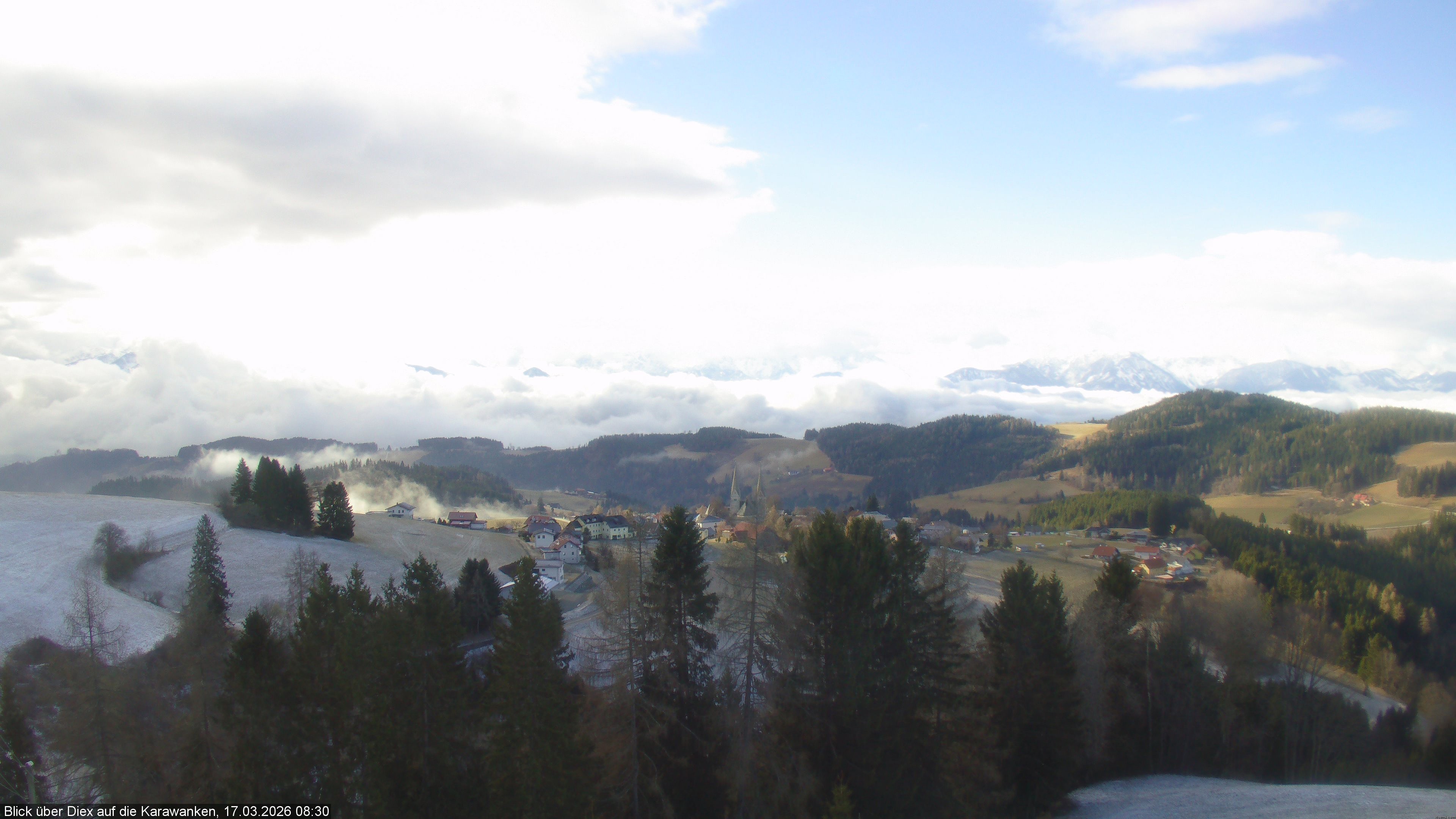 Archiv Foto Webcam Blick auf Diex (Kärnten)