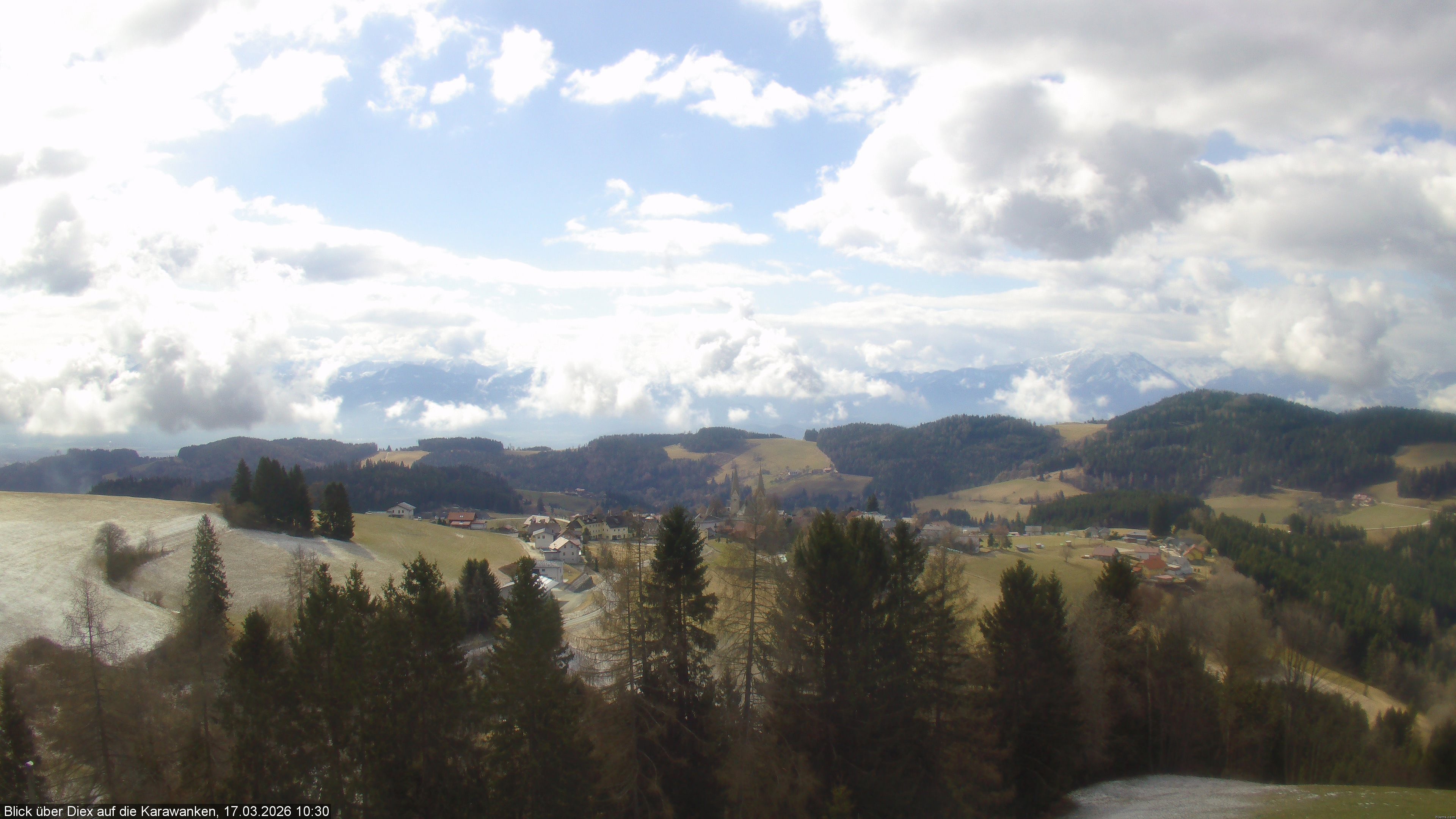 Archiv Foto Webcam Blick auf Diex (Kärnten)