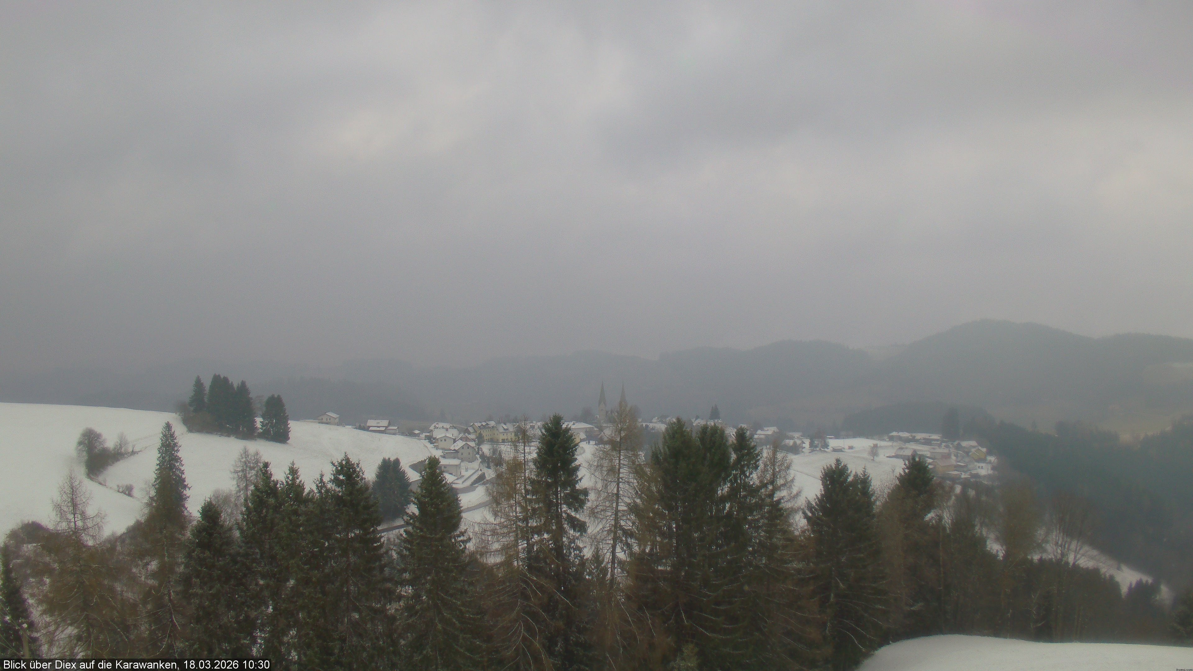 Archiv Foto Webcam Blick auf Diex (Kärnten)