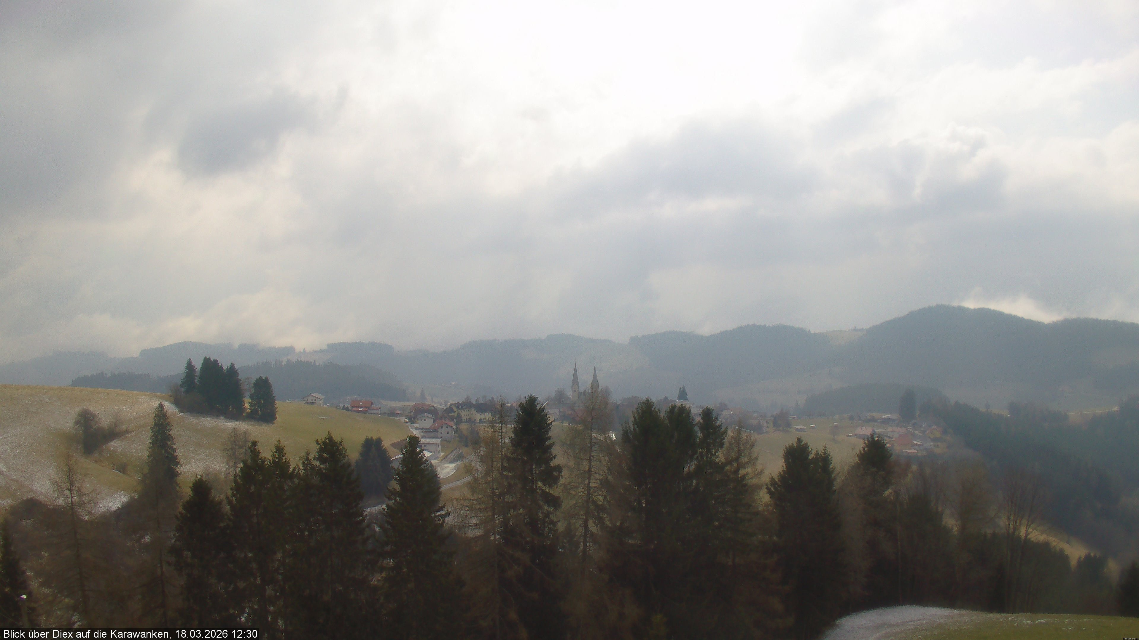 Archiv Foto Webcam Blick auf Diex (Kärnten)