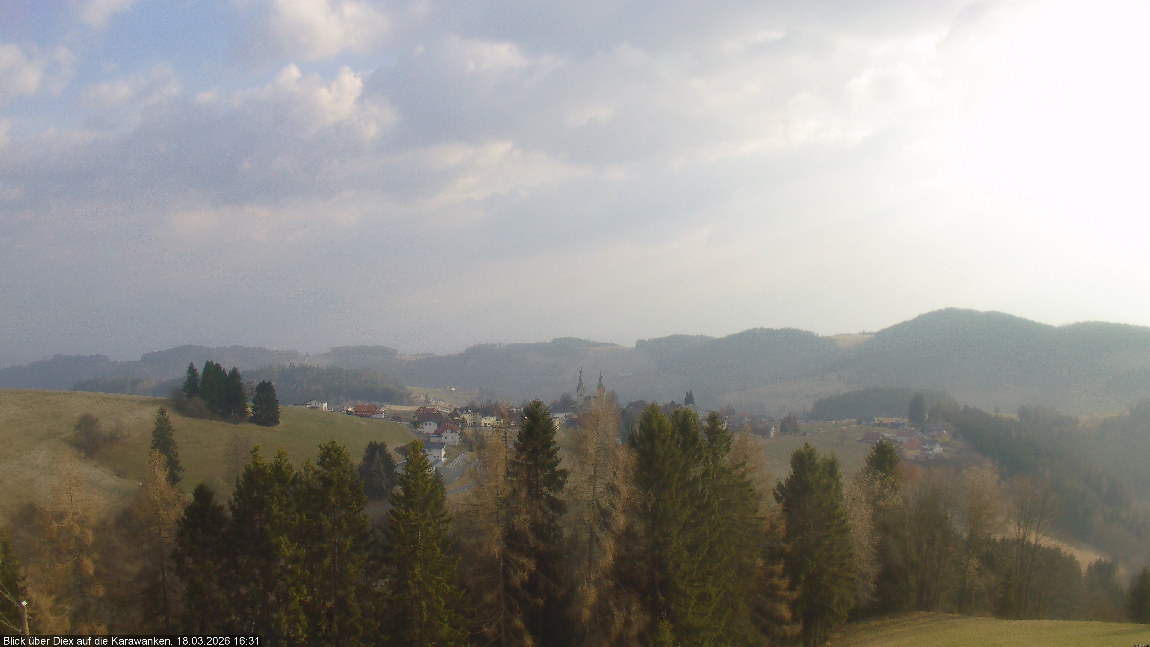 Archiv Foto Webcam Blick auf Diex (Kärnten)