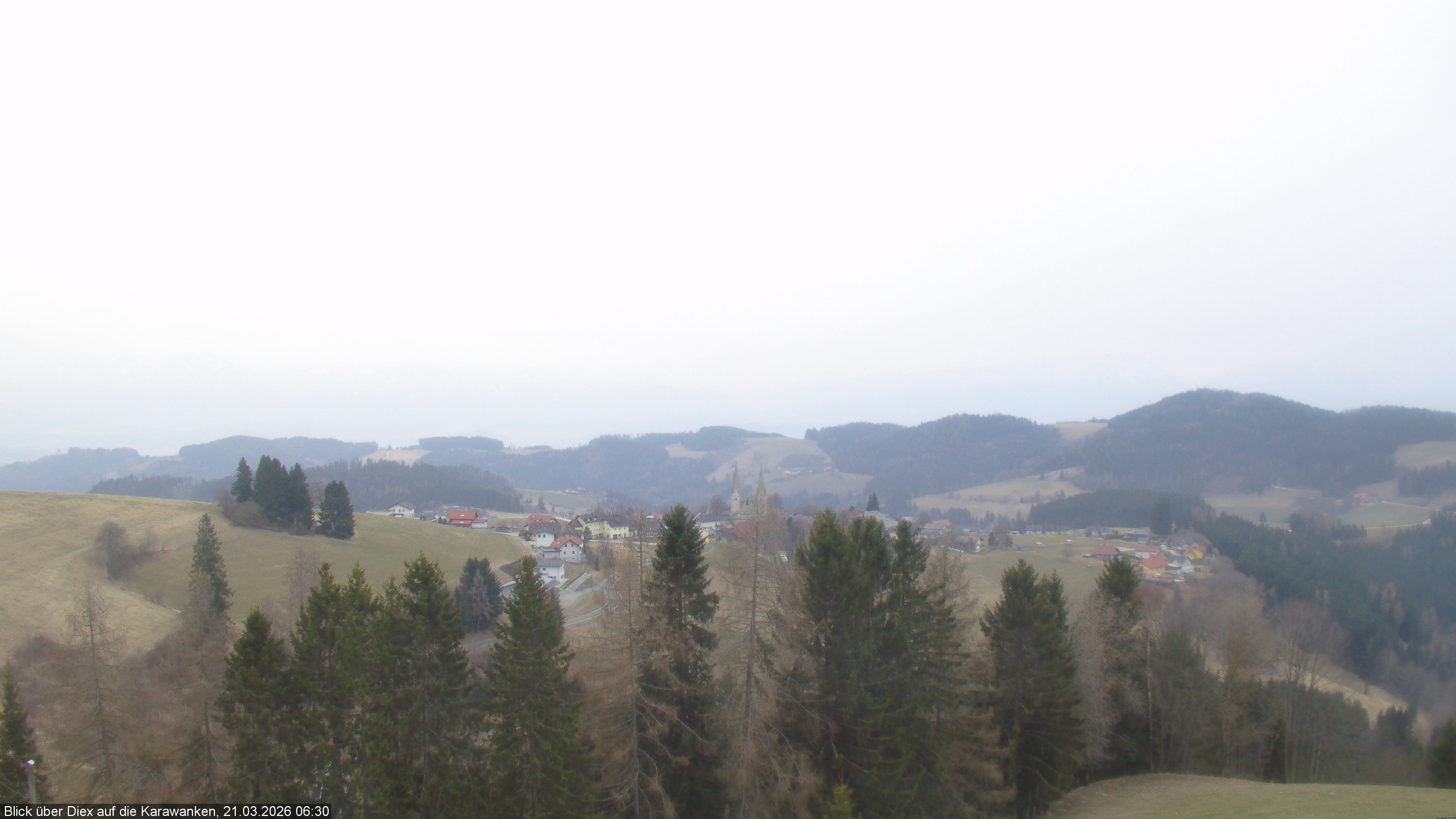 Archiv Foto Webcam Blick auf Diex (Kärnten)