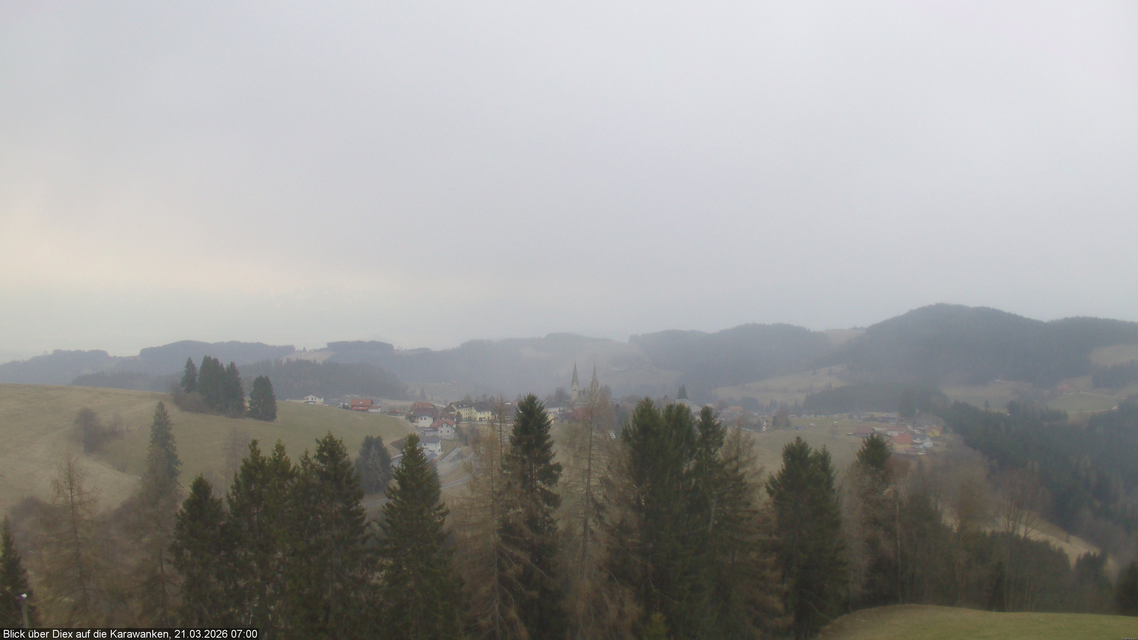 Archiv Foto Webcam Blick auf Diex (Kärnten)