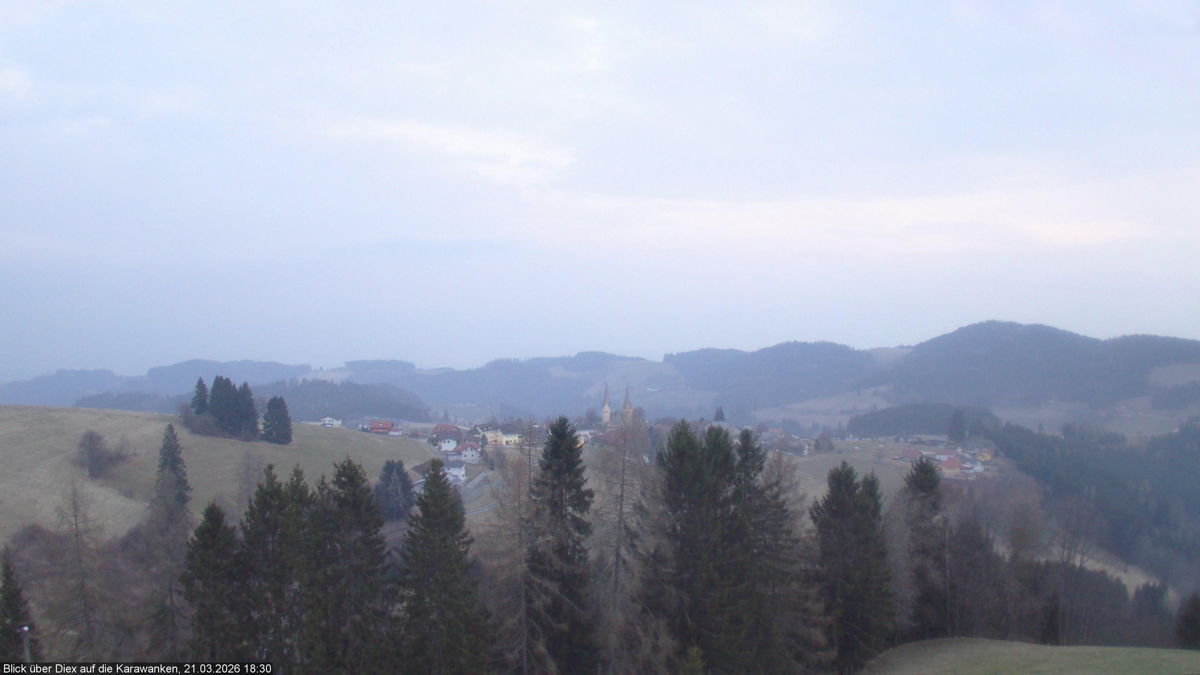 Archiv Foto Webcam Blick auf Diex (Kärnten)