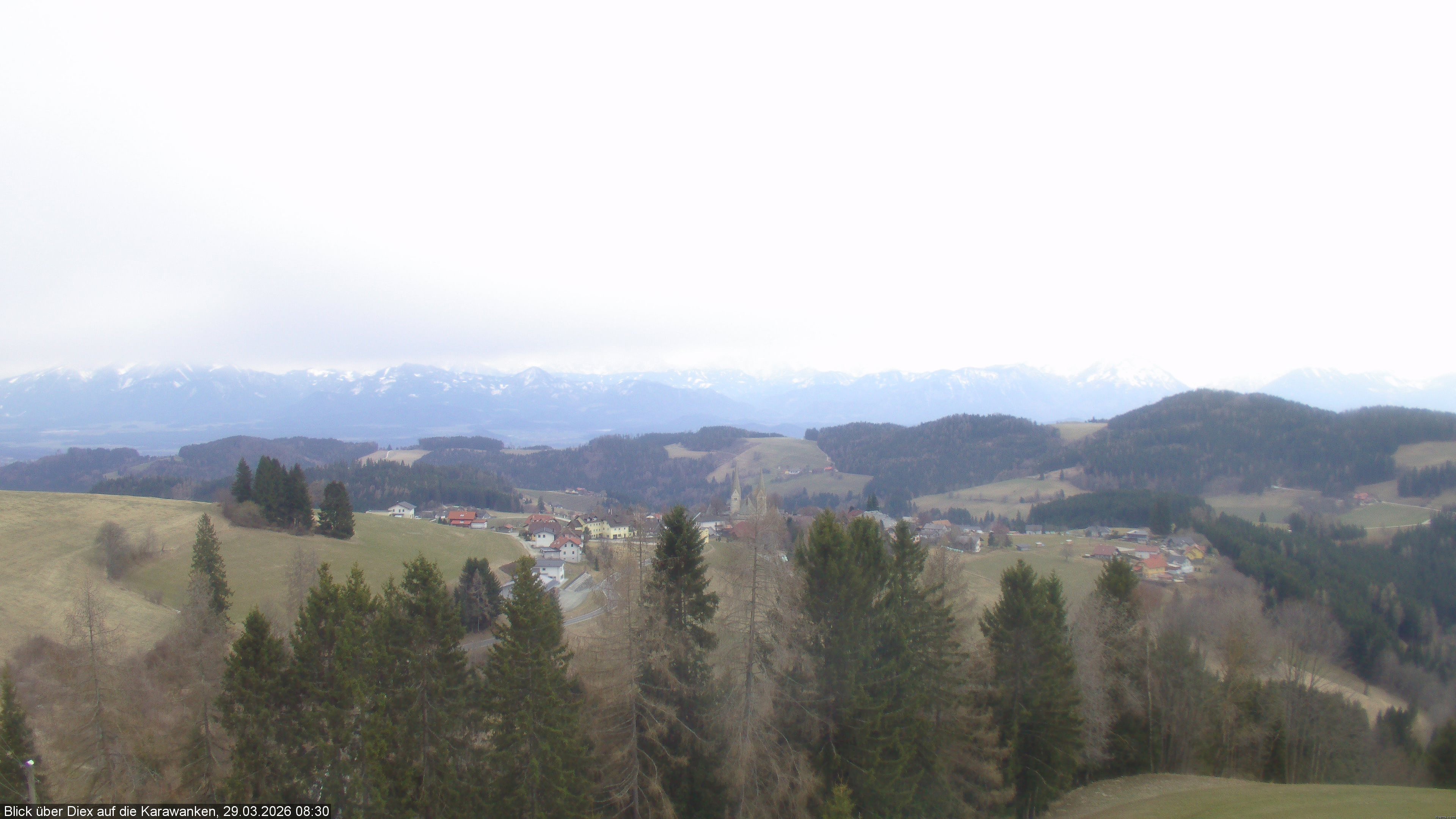 Archiv Foto Webcam Blick auf Diex (Kärnten)